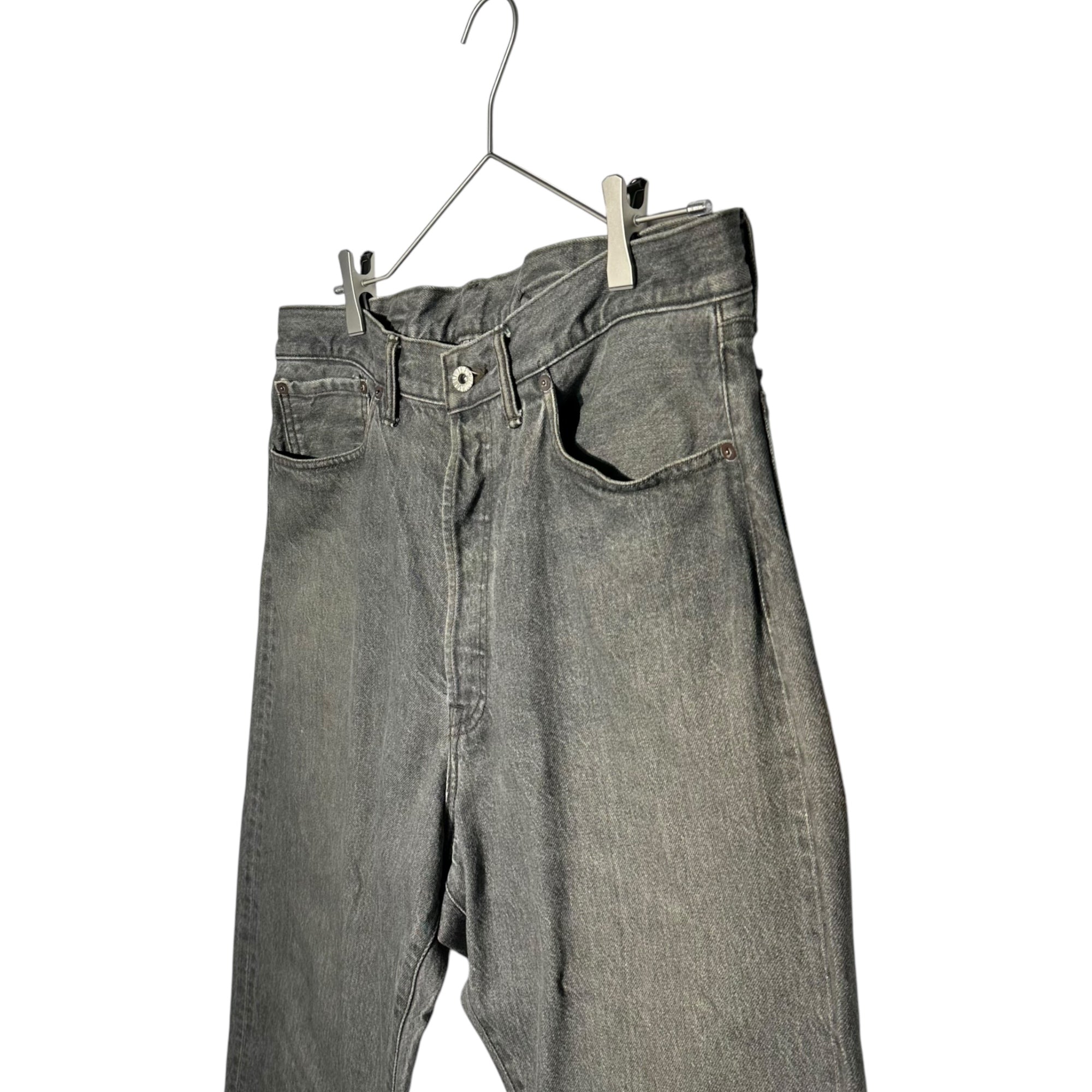 TENDERLOIN(テンダーロイン) Vintage Finish Cinchback Straight Black Denim Pants ヴィンテージ加工 シンチバック ストレート ブラックデニム パンツ 34 ブラック