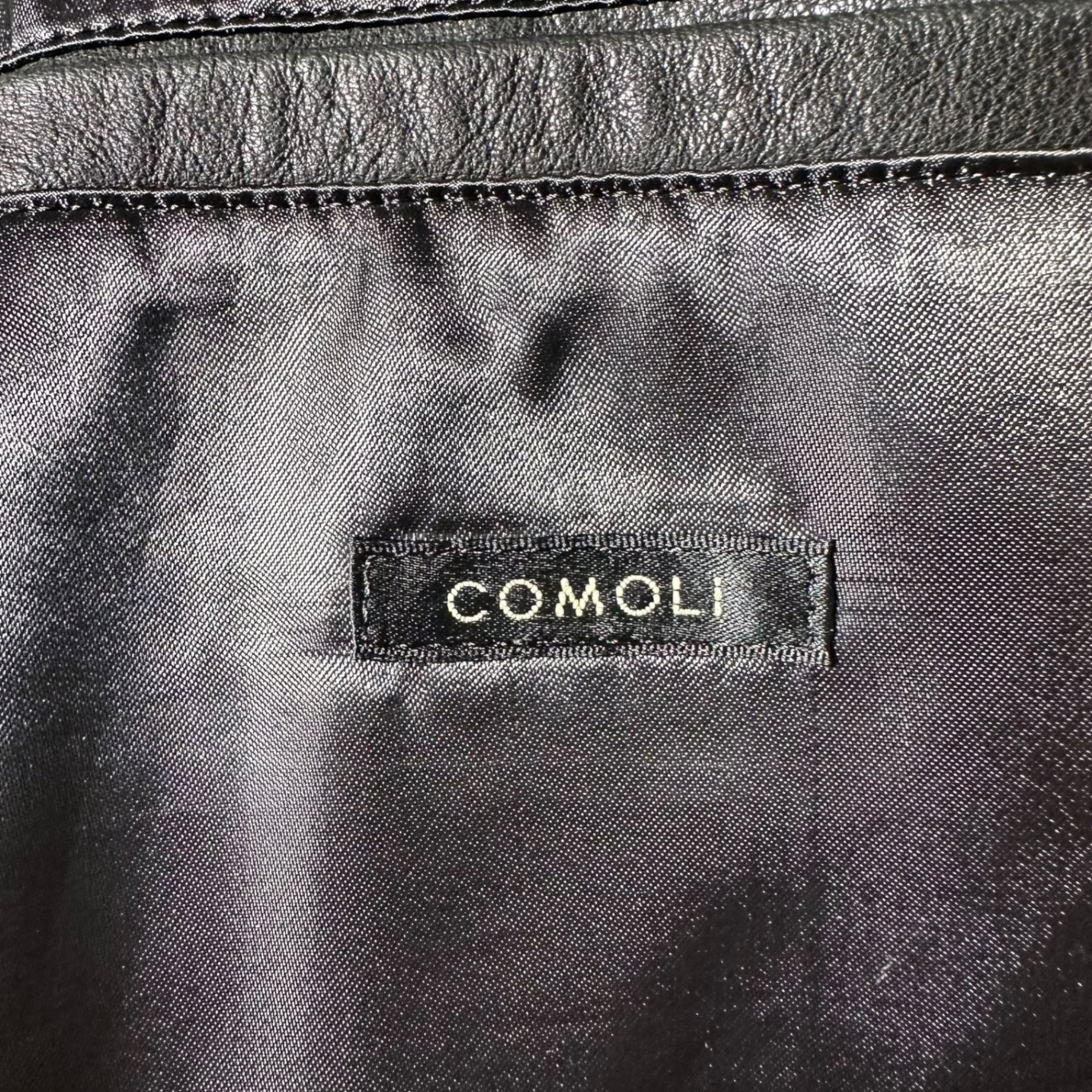 COMOLI(コモリ) 22AW LAMB LEATHER COAT ラム レザー コート W03-04009 3 ブラック