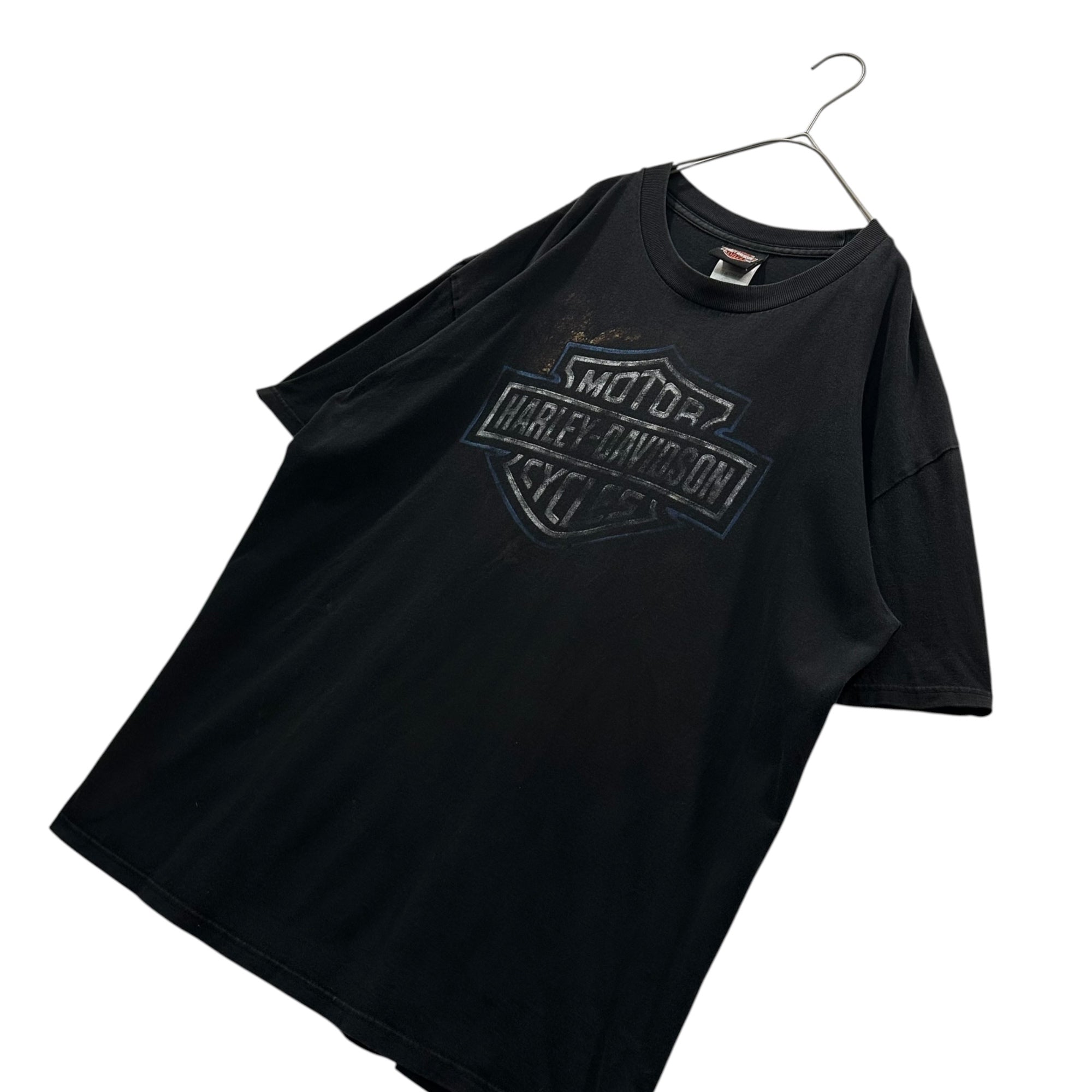 HARLEY DAVIDSON(ハーレーダビッドソン) 2008 Print Tee プリント Tシャツ 表記消(XL程度) ブラック