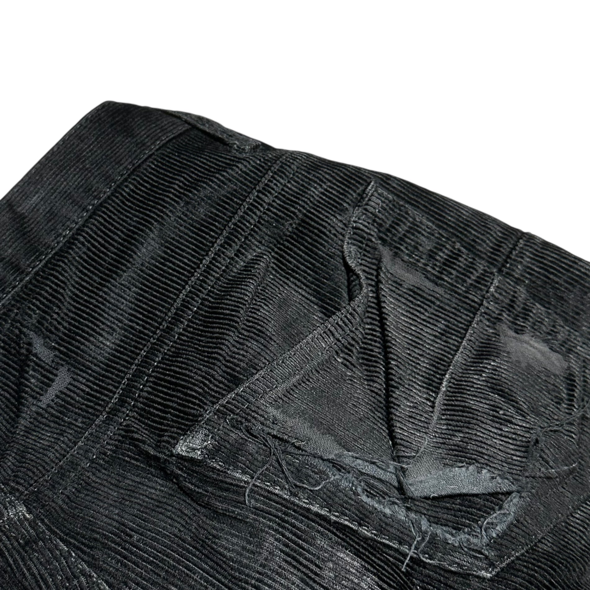 Dior HOMME(ディオールオム) 07AW Hedi Era Super Slim Skinny Narrow Ribbed Corduroy Pants 7H3110520580 W28 ブラック