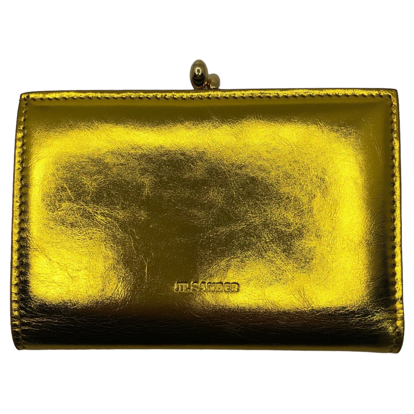 JIL SANDER(ジルサンダー) Goji Purse Small Goji パース スモール がま口 財布 J07UI0015 P5923 704 ゴールド 二つ折り