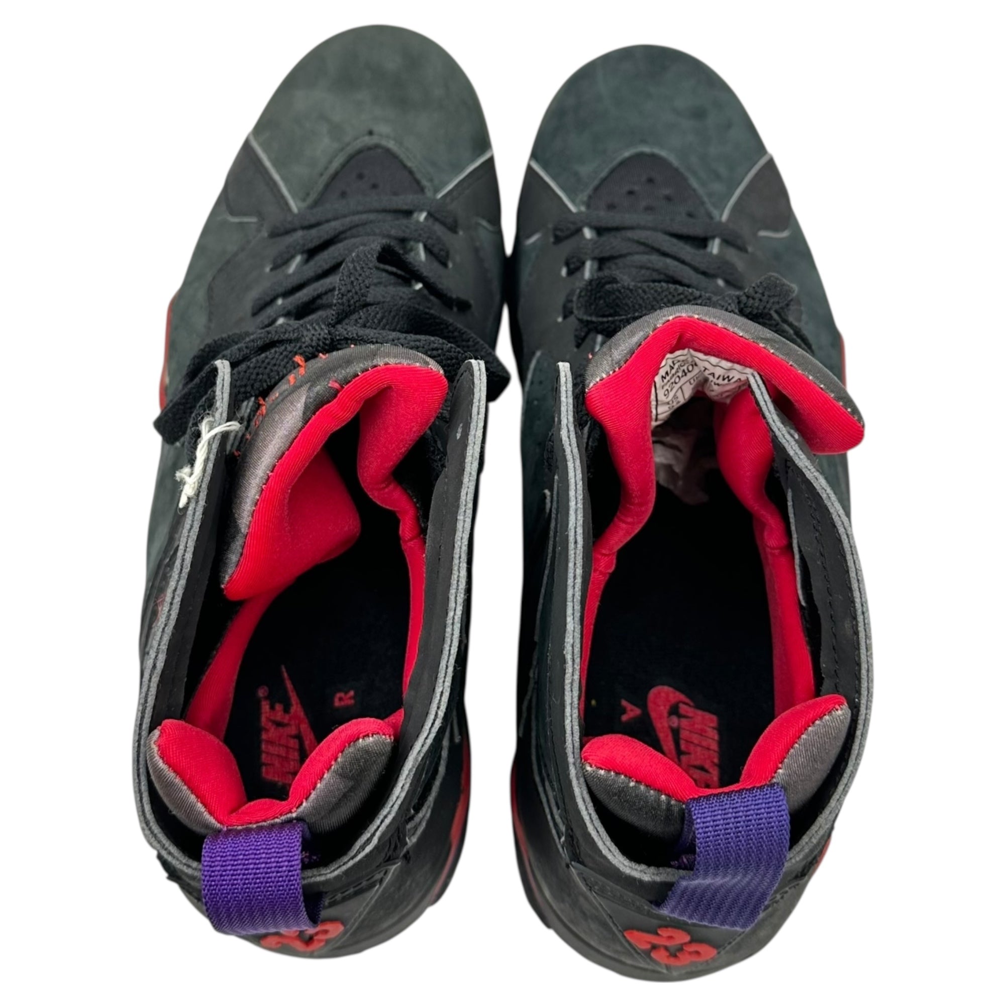 NIKE(ナイキ) 1992 Air Jordan 7 OG "Raptors" エアジョーダン7 オリジナル ラプターズ 130014-060 27.5cm ブラック×レッド×パープル 90's 90年代 ヴィンテージ ハイカット スニーカー 箱付
