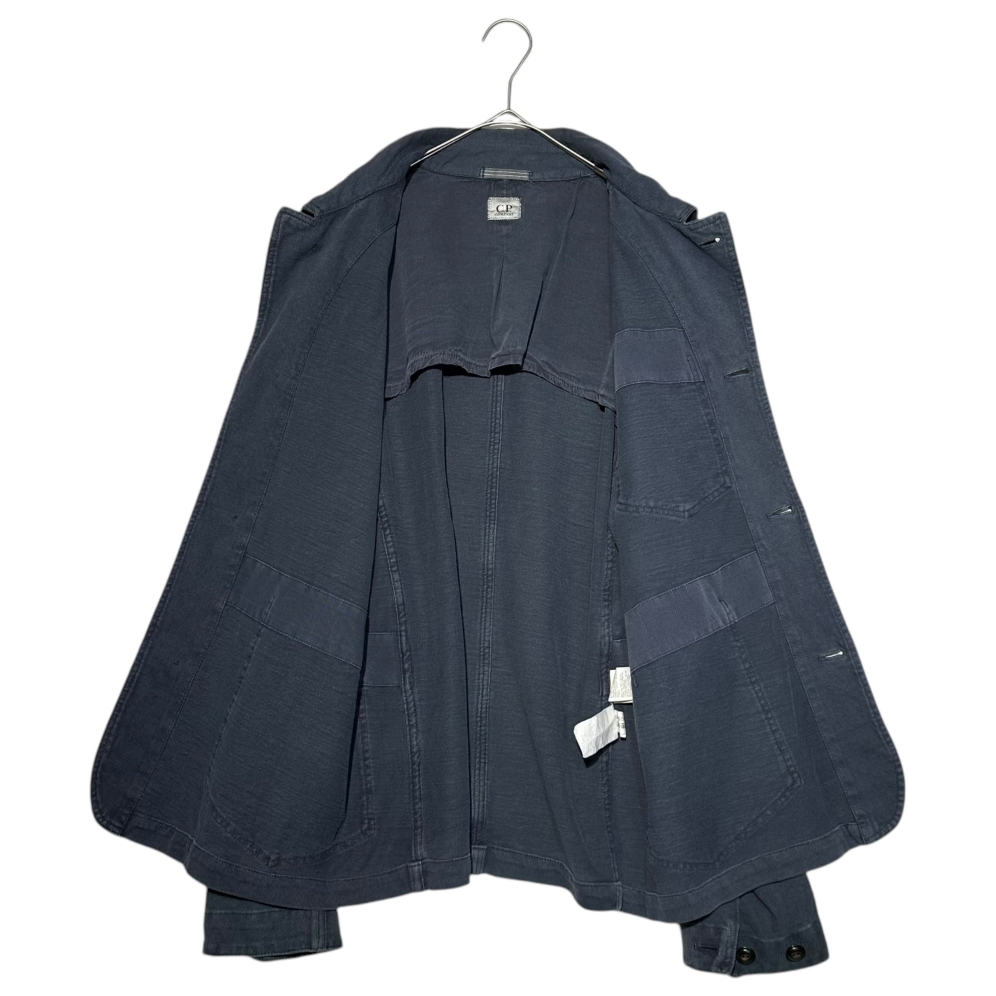 C.P.COMPANY(シーピーカンパニー) 2010~'s sweatshirt coverall jacket chinstrap logo スウェット カバーオール ジャケット チンストラップ ロゴ M ネイビー