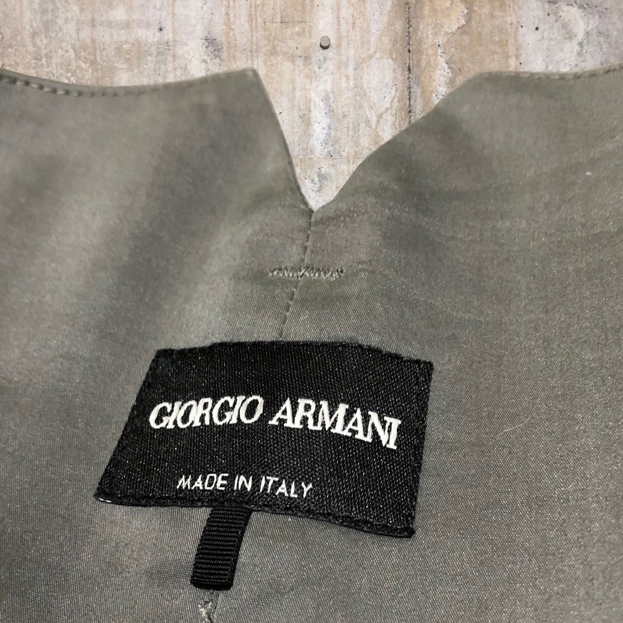 GIORGIO ARMANI(ジョルジオアルマーニ) 15AWハイウエストテーパードタックパンツ 2015-00276 SIZE 40(S~M程度) グレー
