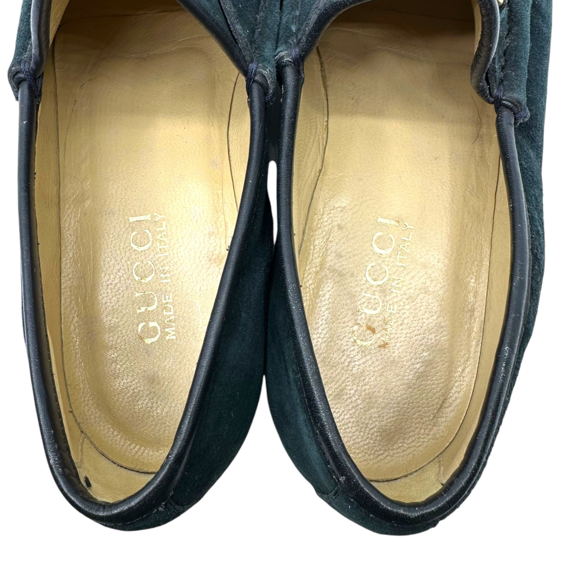 GUCCI(グッチ) Suede Leather Horsebit Loafer スウェード レザー ホース ビット ローファー 37(23cm程度) ダークネイビー