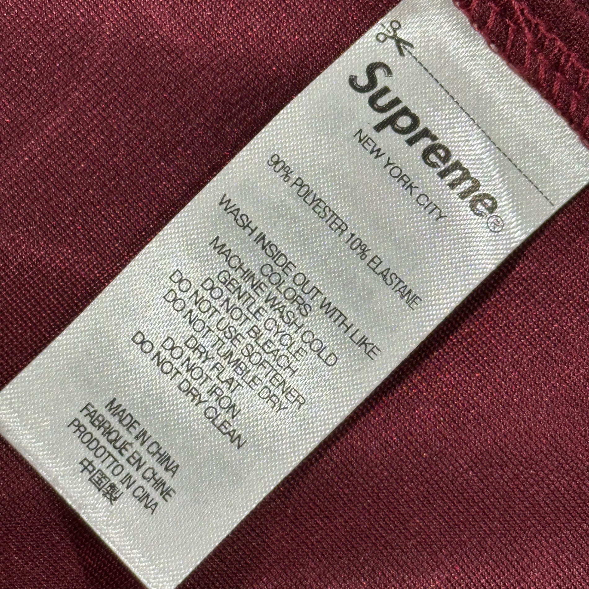 SUPREME(シュプリーム) 2021AW Spider Web Velvet S/S Shirt スパイダー ウェブ 半袖 シャツ XL ボルドー