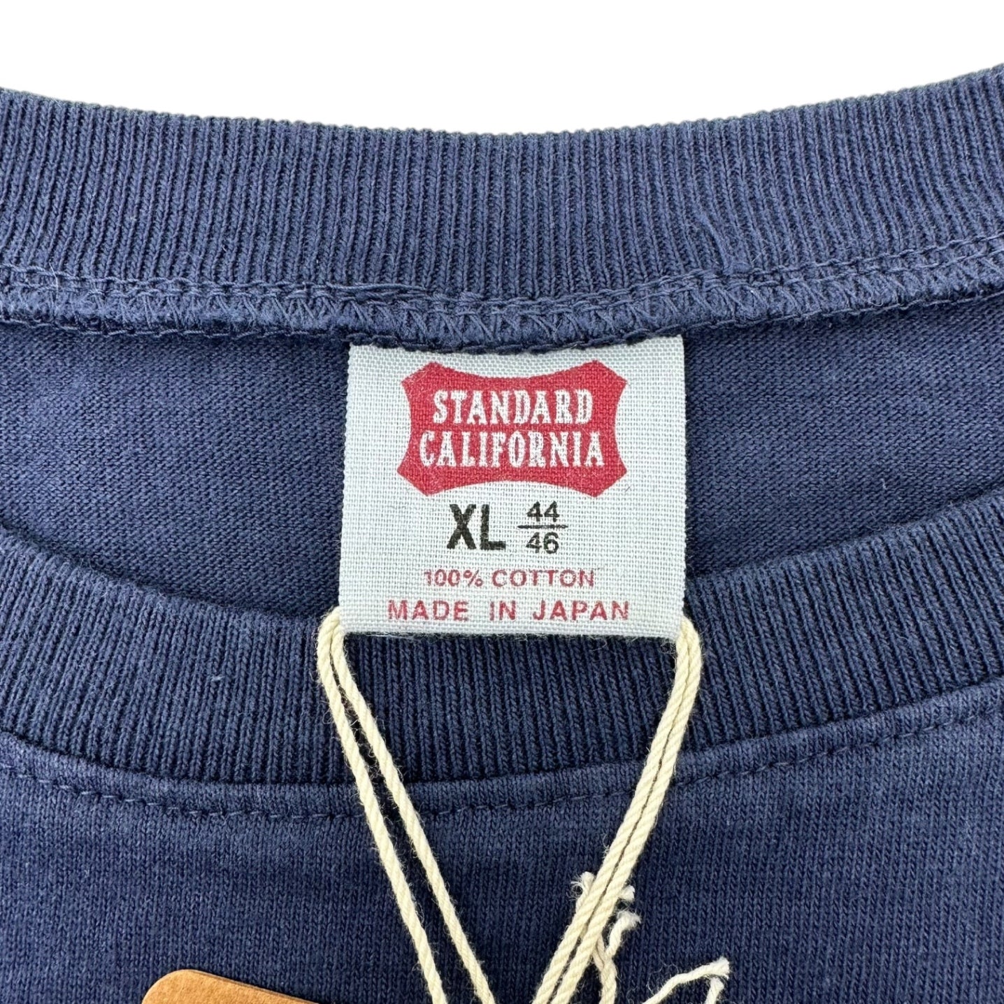STANDARD CALIFORNIA(スタンダード カリフォルニア) SD US Cotton Logo Baseball T コットン ロゴ ベースボール 長袖 Tシャツ TSBLC090 XL ネイビー