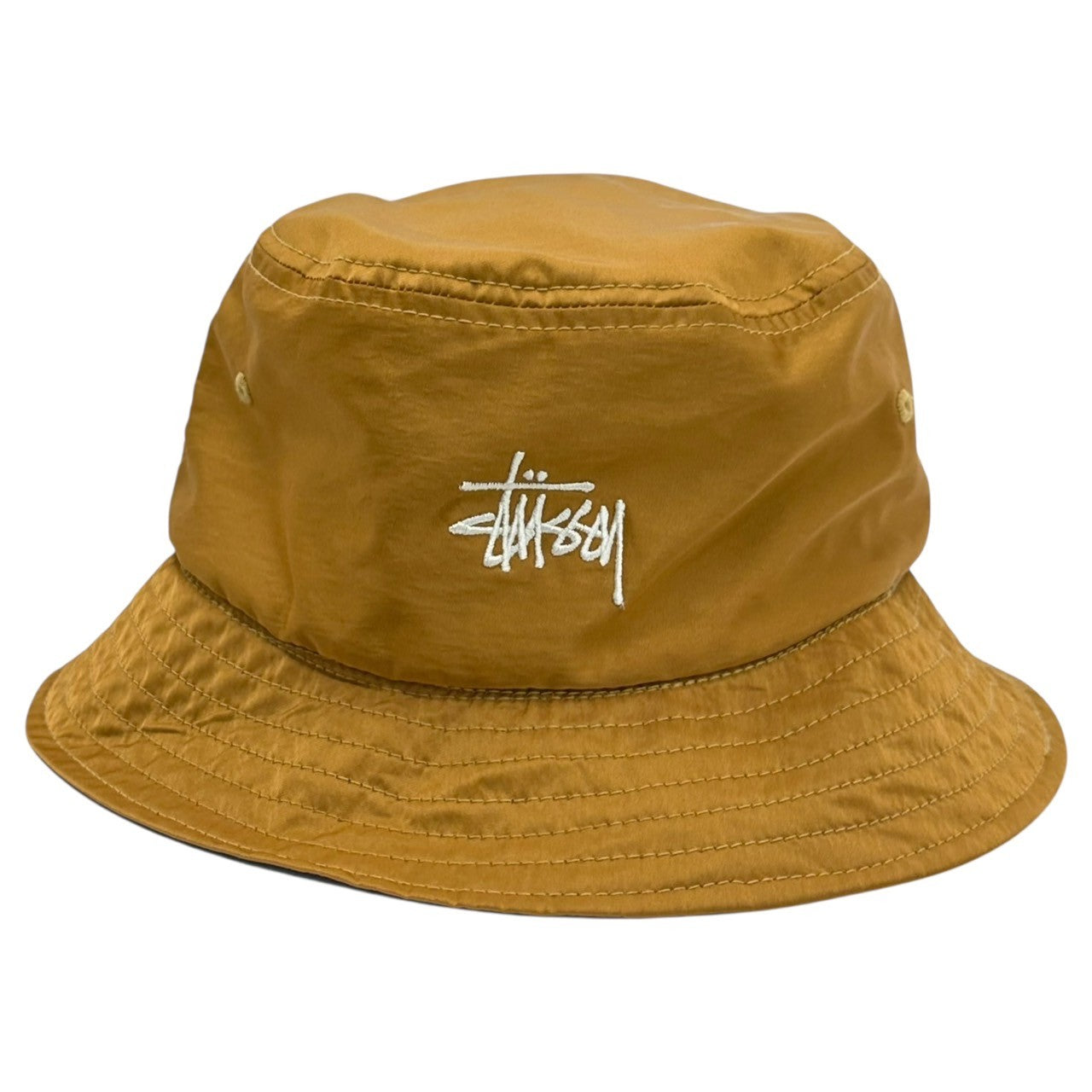 STUSSY(ステューシー) Nylon Reversible Bucket Hat ナイロン リバーシブル バケット ハット ブラウン×ブラウン