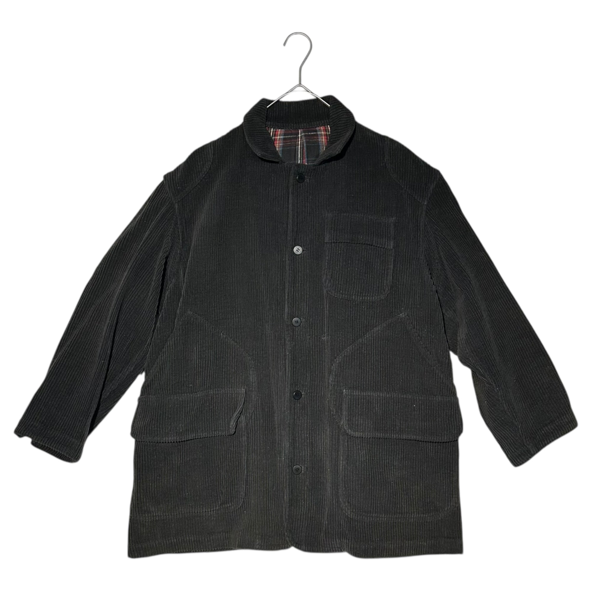 Y's(ワイズ) 70~80's Wide-Rib Corduroy Hunting Jacket 70~80年代 太畝 コーデュロイ ハンティング ジャケット FREE(メンズM程度) ブラック レディースライン 男性着用可 ミリタリー