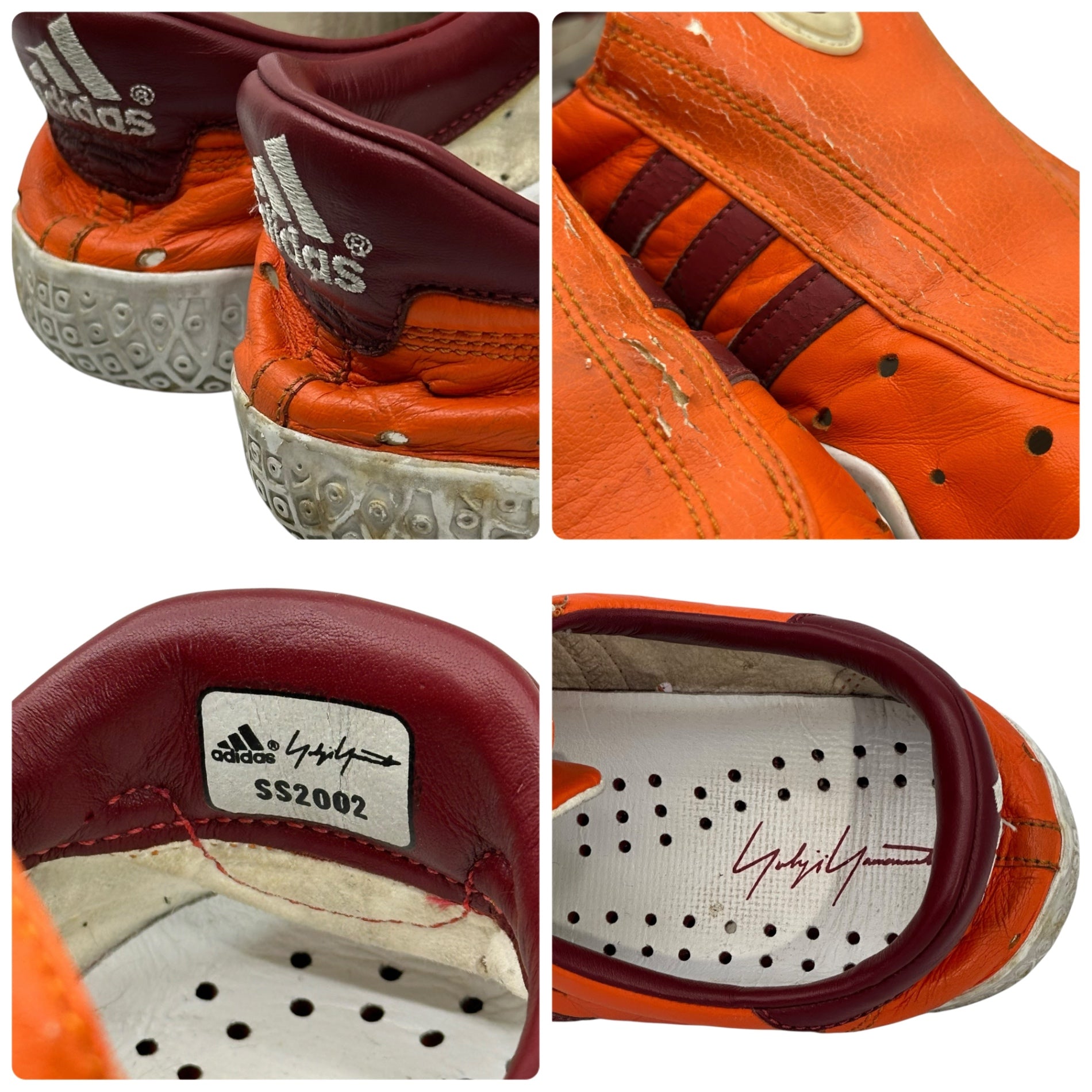 YOHJI YAMAMOTO×adidas(ヨウジヤマモト×アディダス) 02SS MEI YOHJI FG ローカットスニーカー 145860 FE-E06-815-1 28.5cm オレンジ Y-3 稀少品 コレクターズアイテム