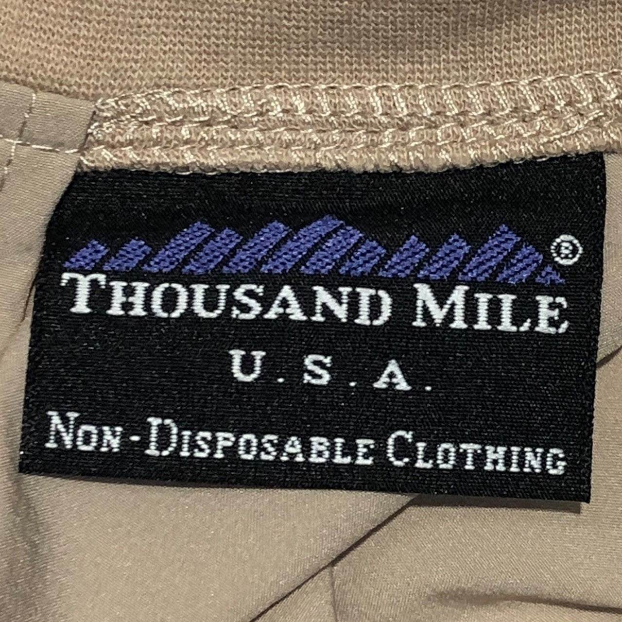 THOUSAND MILE(サウザンドマイル) nylon back zip onepiece ナイロン バックジップ ワンピース FREE ベージュ フリークスストア等取扱