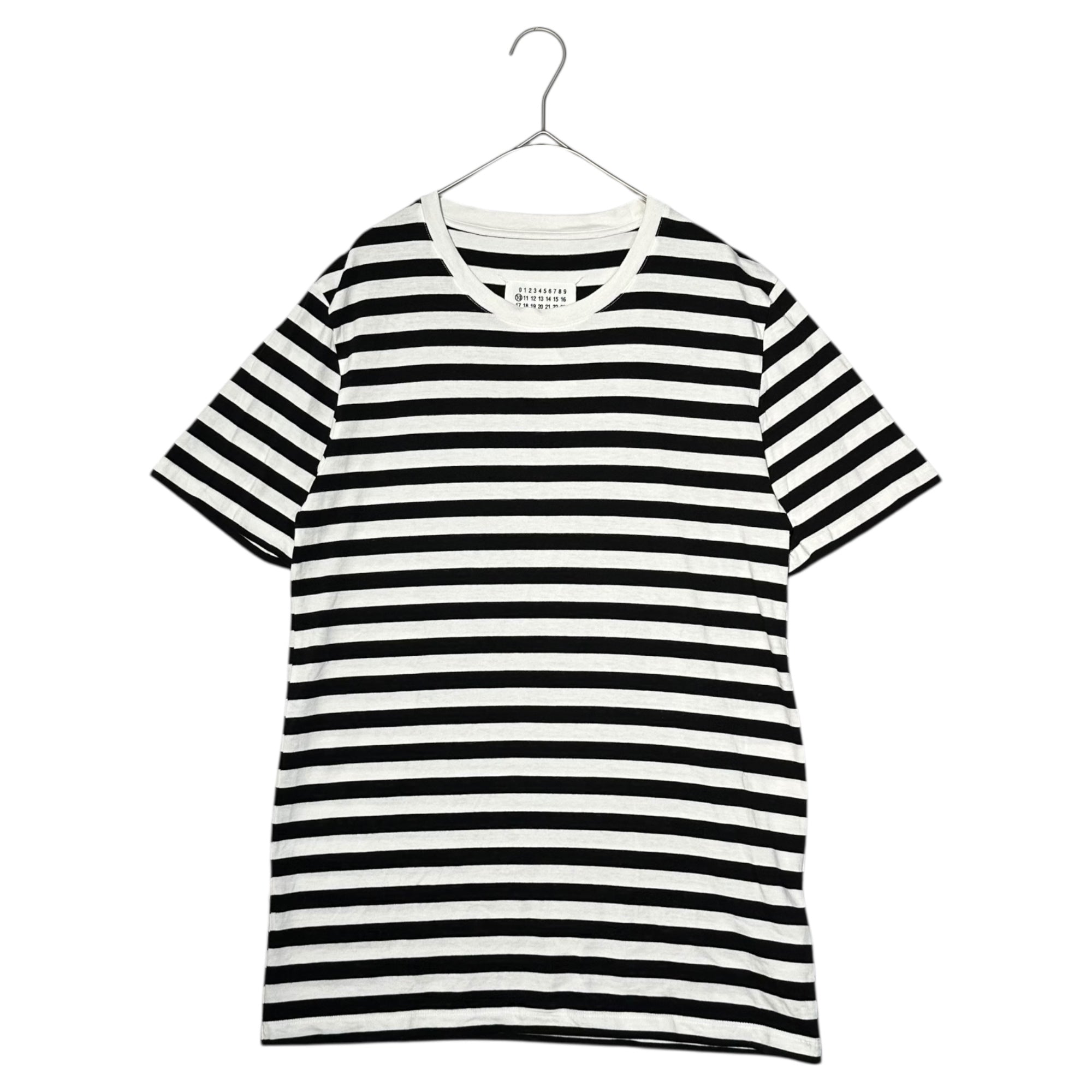 MAISON MARGIELA(メゾンマルジェラ) 19SS BORDER T-SHIRT ボーダー Tシャツ S50GC0540 S ホワイト×ブラック パックTシャツ