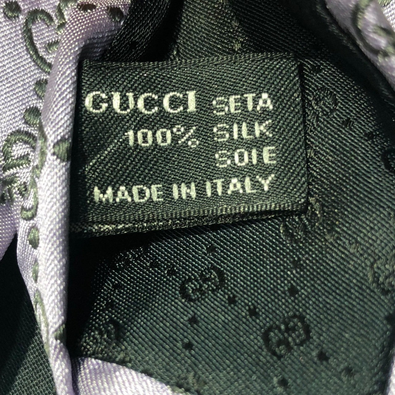 GUCCI(グッチ) GG柄シルクネクタイ パープル