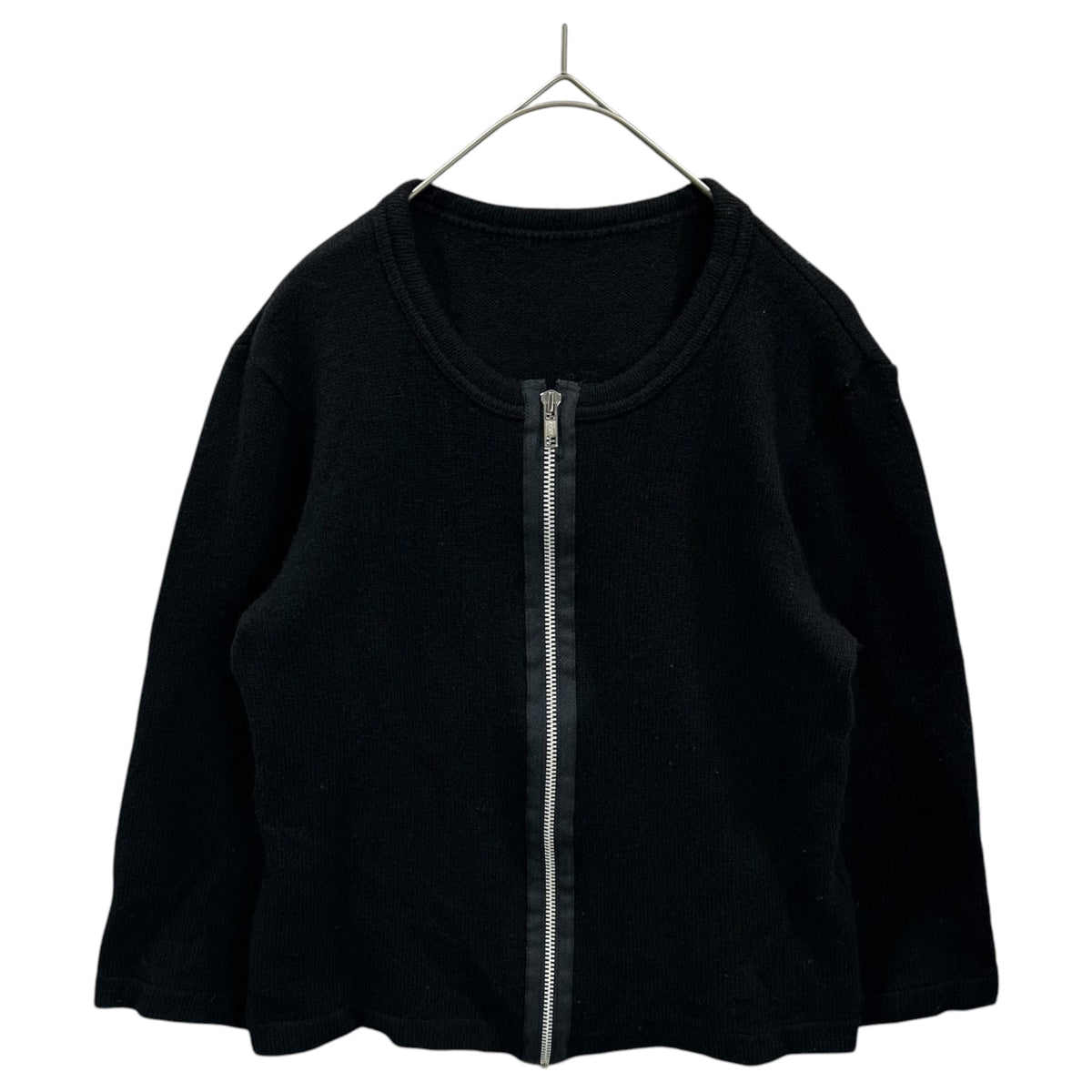 COMME des GARCONS(コムデギャルソン) 2000AW Zip Up Wool Knit Cardigan ジップアップ ウール ニット カーディガン GT-040470 FREE ブラック AD2000 00s アーカイブ
