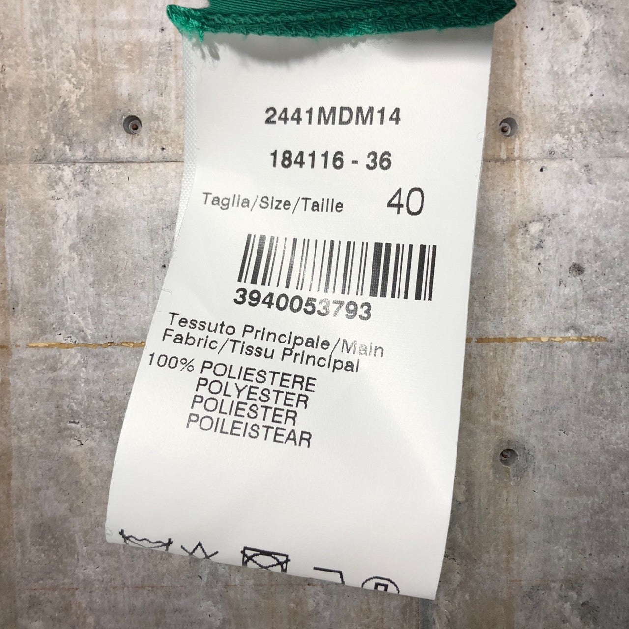 MSGM(エムエスジーエム) ショート丈S/Sブラウス 2441MDM14 40(Lサイズ程度) グリーン