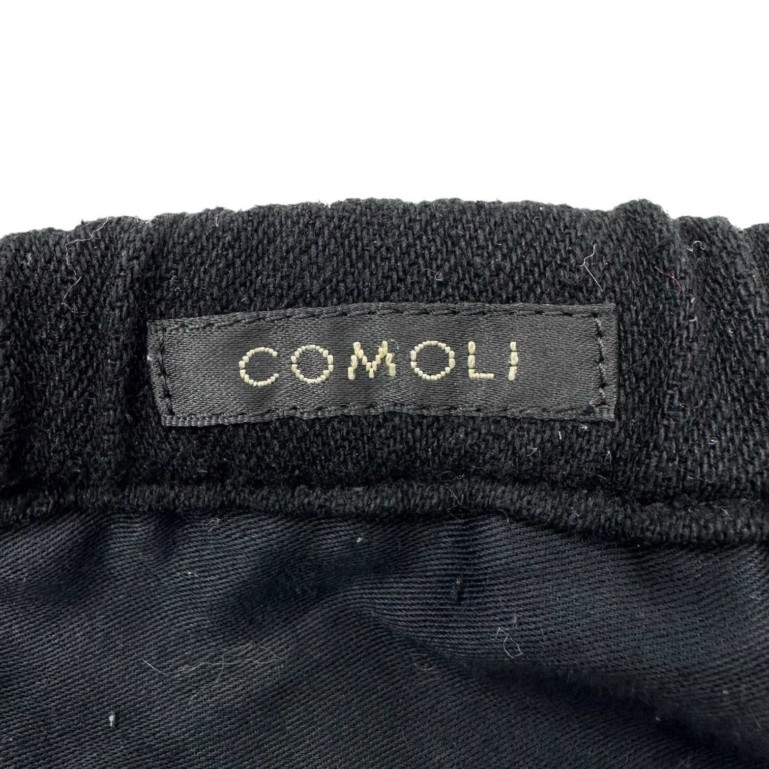 COMOLI(コモリ) 24SS Silk nep drawstring pants シルクネップ ドローストリング パンツ Z01-03011 2 ブラック