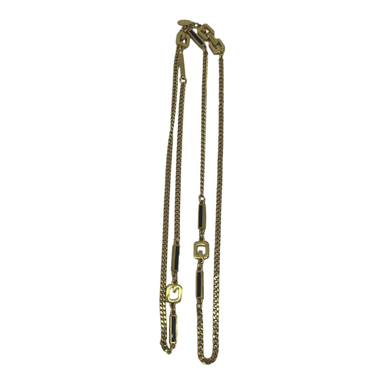 GIVENCHY(ジバンシィ) 80's G logo chain necklace ロゴ チェーン ネックレス1980刻印 ジバンシー