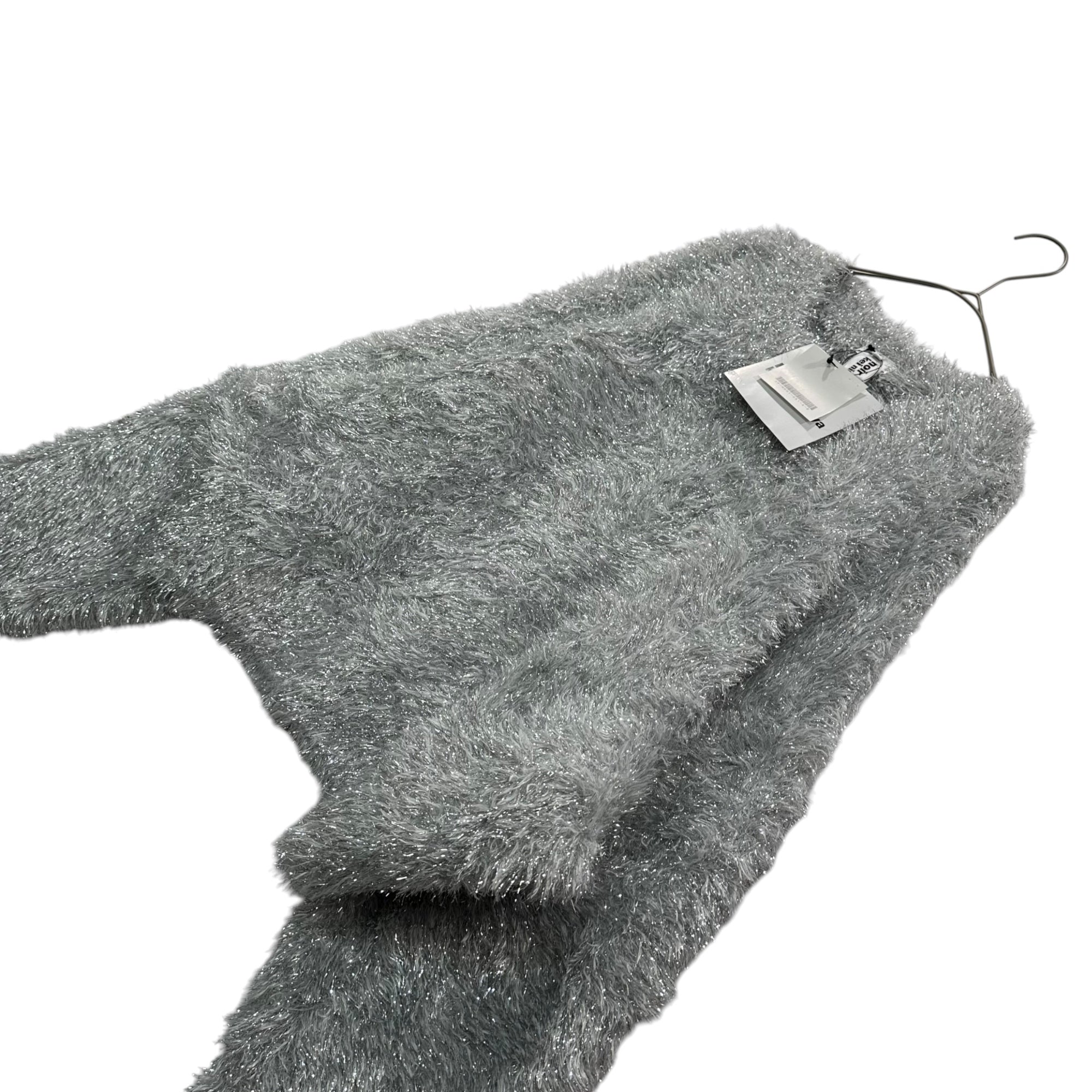 noir kei ninomiya(ノワールケイニノミヤ) 25AW Ester Lame Knit エステル ラメ ニット 3P-N001 S シルバー AD2025 コムデギャルソン