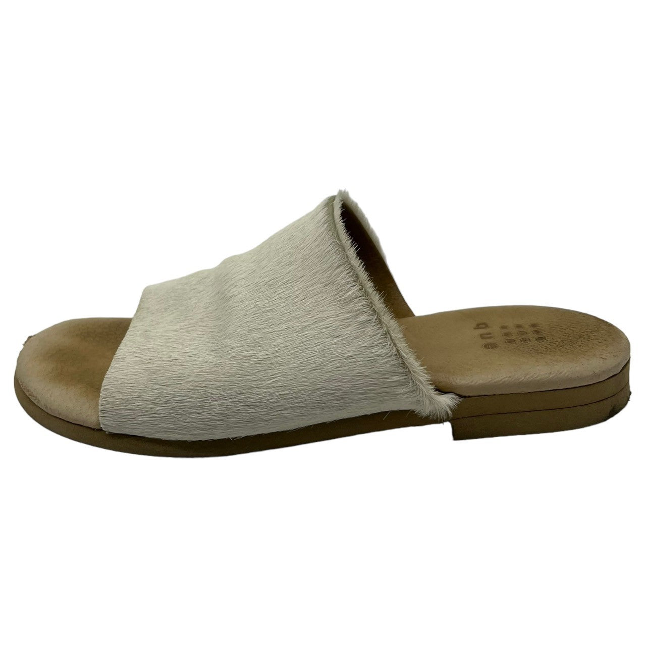 que(キュー) ハラコサンダル アイボリー