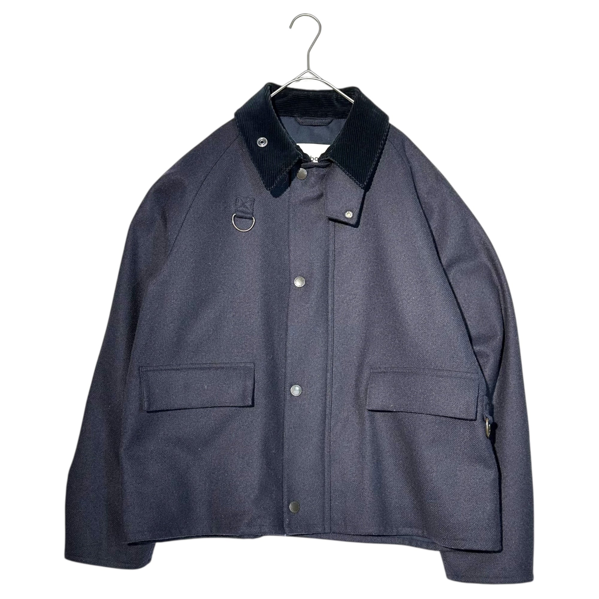 Barbour(バブアー) BY MALLALIEUS SPEY JACKET マラリウス スペイ フィッシング ウール ジャケット 2102023 L ネイビー ブルゾン ショート丈