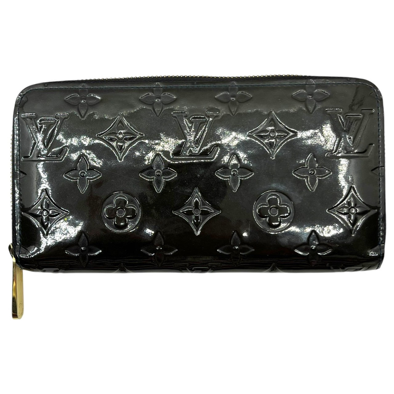 LOUIS VUITTON(ルイヴィトン) Monogram Vernis Zippy Wallet モノグラム・ヴェルニ ジッピーウォレット M90075 ネイビー SP2101 箱付