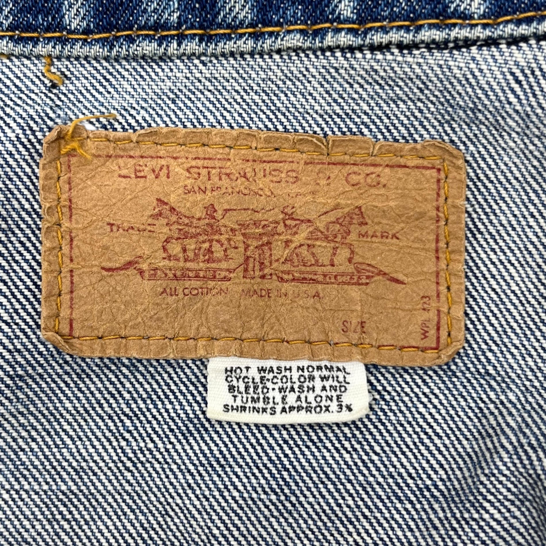 Levi's(リーバイス) 70's 70505 Trucker denim jacket トラッカー デニム ジャケット 70505 表記無し インディゴ USA製 70年代 CHEVROLET BIG E 526