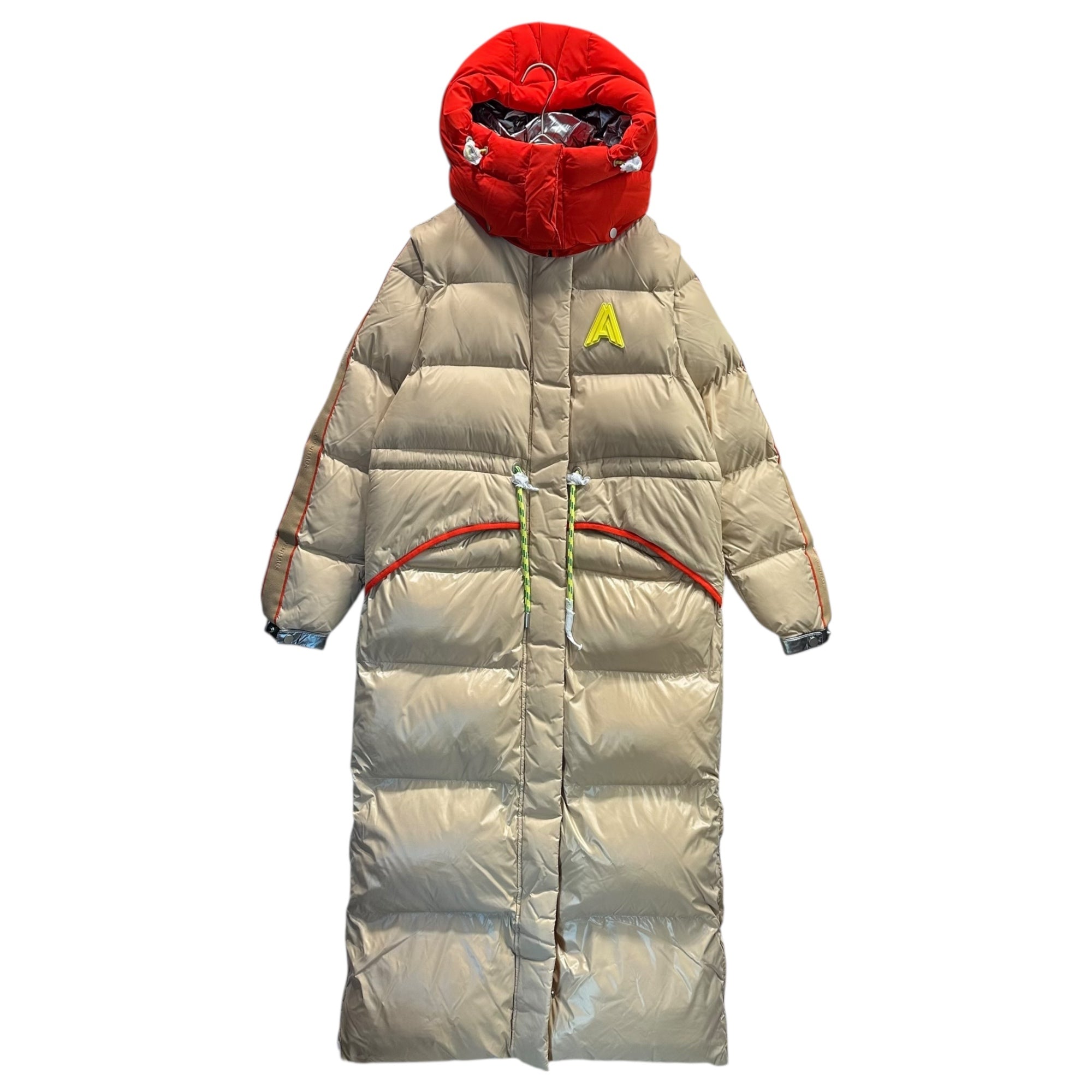 ALPENHAUS(アルペンハウス) Tingwick 2-in-1 Maxi Puffer Jacket with Removable Sleeves ティンウィック マキシ 中綿 ジャケット コート 袖 取り外し可能 A2N010F4CI M ベージュ×オレンジ