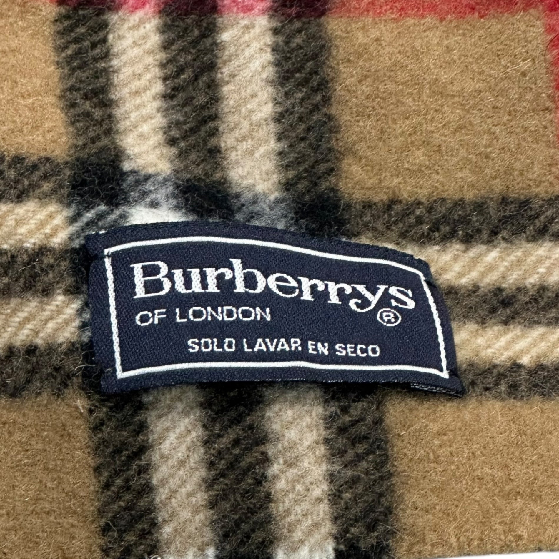 Burberry’s(バーバリーズ) Nova Check Wool Scarf ノヴァチェック ウール マフラー ロゴ刺繍