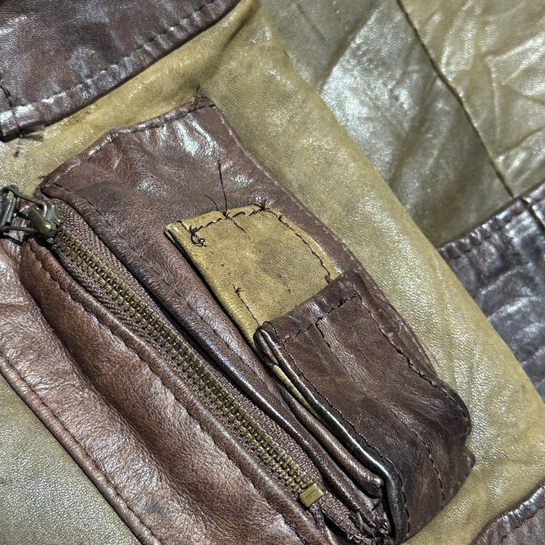 FRENCH VINTAGE(フランスヴィンテージ) Willems G-1 Leather Jacket フライト レザー ジャケット ML程度 ブラウン ムートン