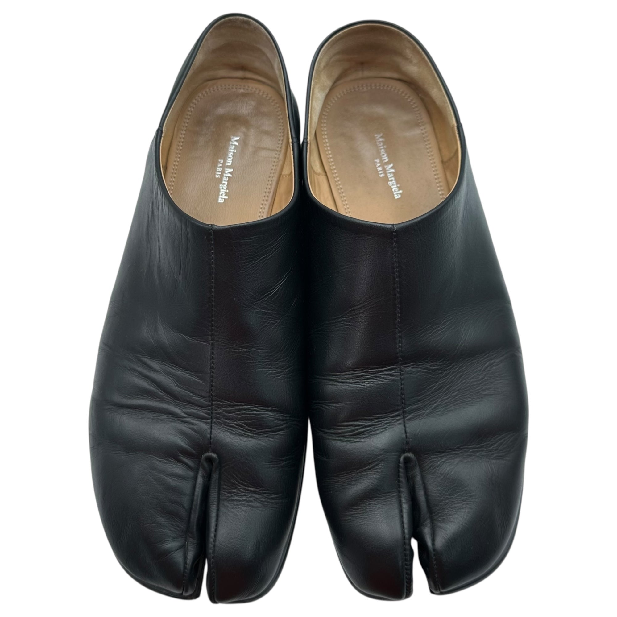 MAISON MARGIELA(メゾンマルジェラ) TABI Babouche 足袋 バブーシュ S57WR0051 40(26cm程度) ブラック タビ レザー スリッポン ローファー シューズ