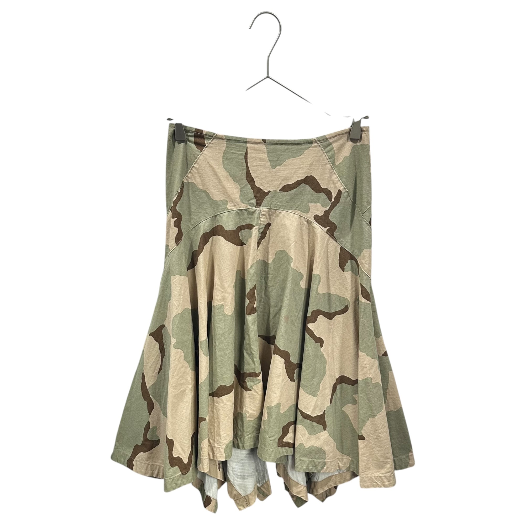 JUNYA WATANABE COMME des GARCONS(ジュンヤワタナベコムデギャルソン) 2006SS Dessert Camo Flare Skirt デザートカモ フレア スカート JQ-S053 SS ベージュ×カーキ AD2005