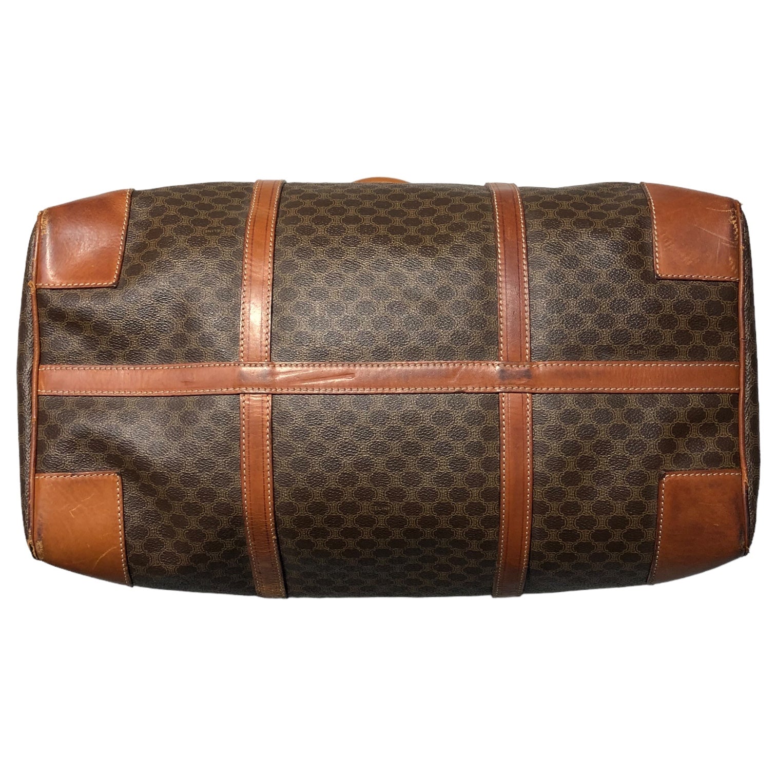 CELINE(セリーヌ) vintage macadam boston bag ヴィンテージ マカダム ボストン バッグ M08 ブラウン イタリア製 旅行 鞄 OLD