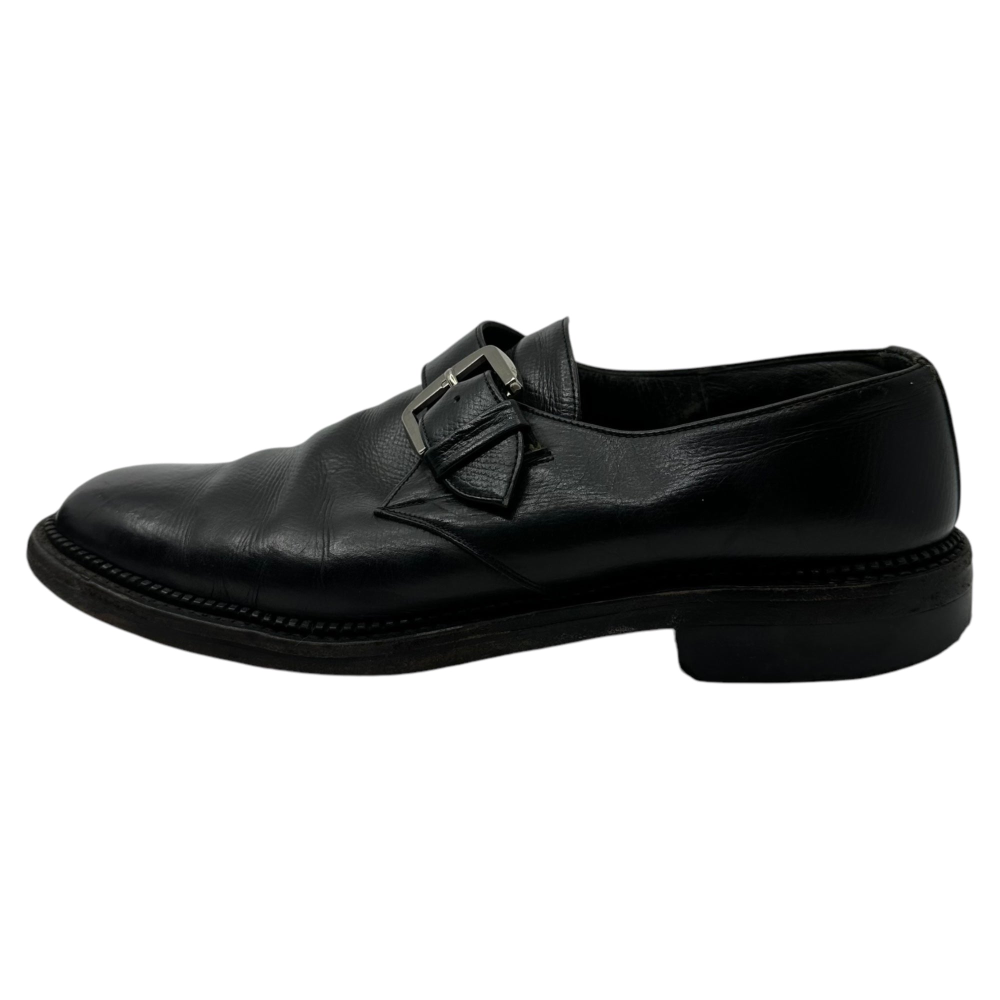 REGAL(リーガル) Single monk-strap leather shoes シングル モンク ストラップ レザー シューズ TI2321 25EE(25cm) ブラック 革靴 ドレス