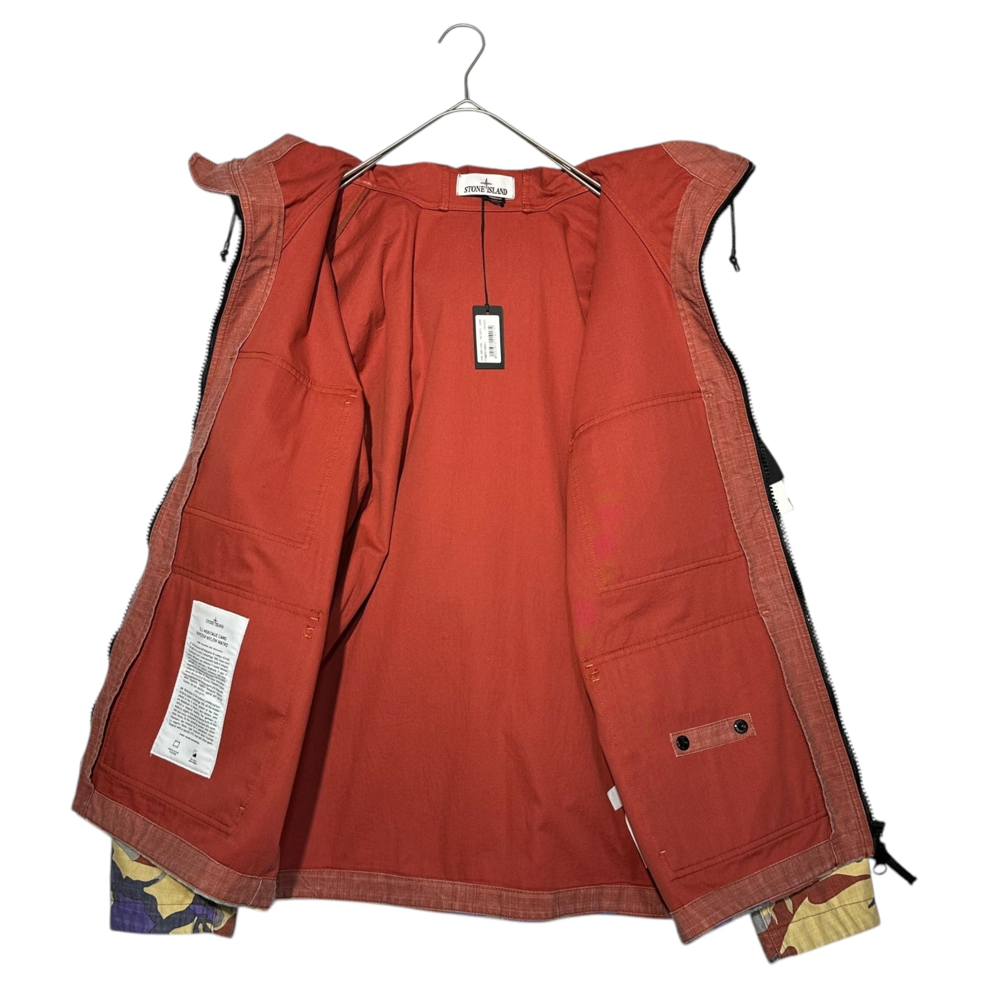 STONE ISLAND(ストーンアイランド) 22AW S.i. Heritage Camo Ripstop Nylon Watro Hooded Jacket In Multicolor ヘリテージ カモ リップストップ ナイロン ワトロ フーデッド ジャケット 7715Q02E2 L マルチカラー 迷彩 マウンテンパーカー