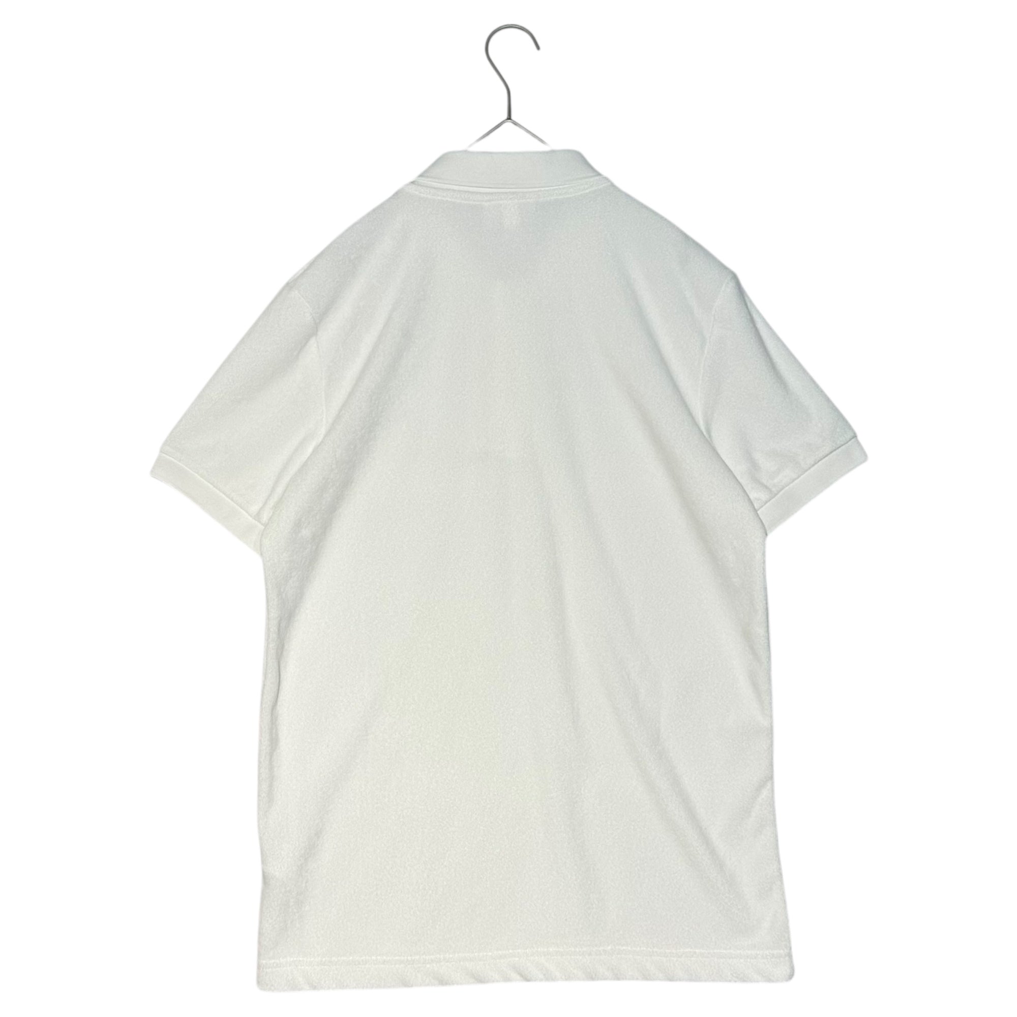 LACOSTE(ラコステ) Cotton Fleece Blend Regular Fit Polo Shirt コットン フリース ブレンド レギュラー フィット ポロシャツ PH5474 US S(JP M程度) ホワイト パイル 生地