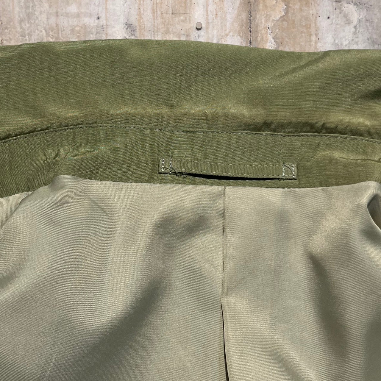 LANVIN(ランバン) 90'sダブルセットアップ L程度 カーキ シルク