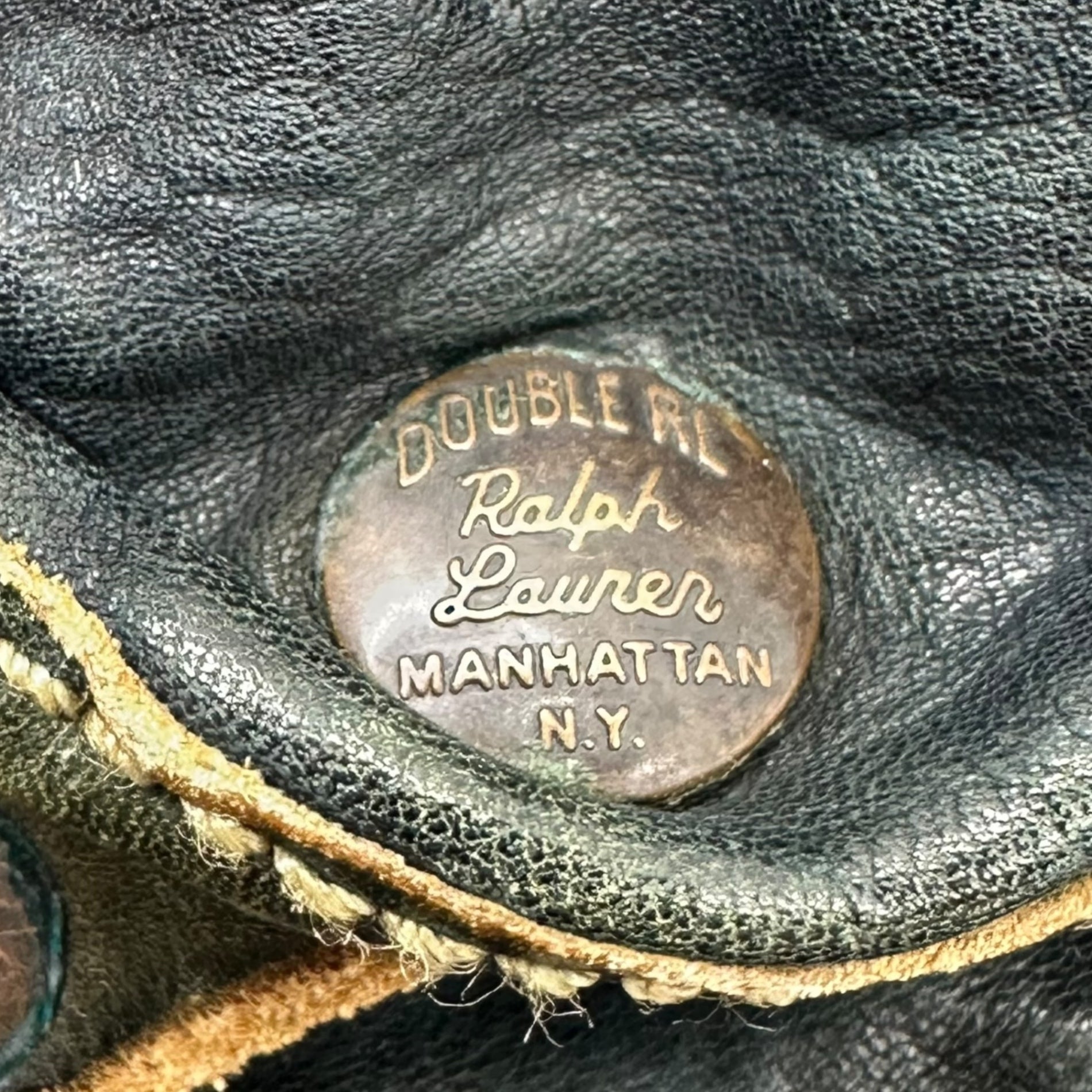 RRL(ダブルアールエル) Indigo-dyed Leather Backpack インディゴ染め レザー リュック インディゴ バッグ バックパック