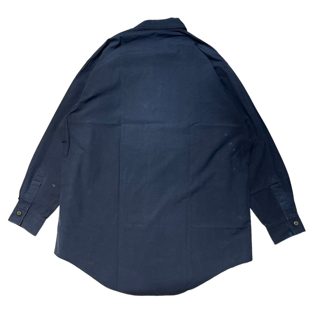 Y's for men(ワイズフォーメン) 90's oversized cotton shirt オーバーサイズ コットン シャツ MK-E09-001 表記無し(FREE) ネイビー 推定90年代初頭 ヴィンテージ アーカイブ 長袖