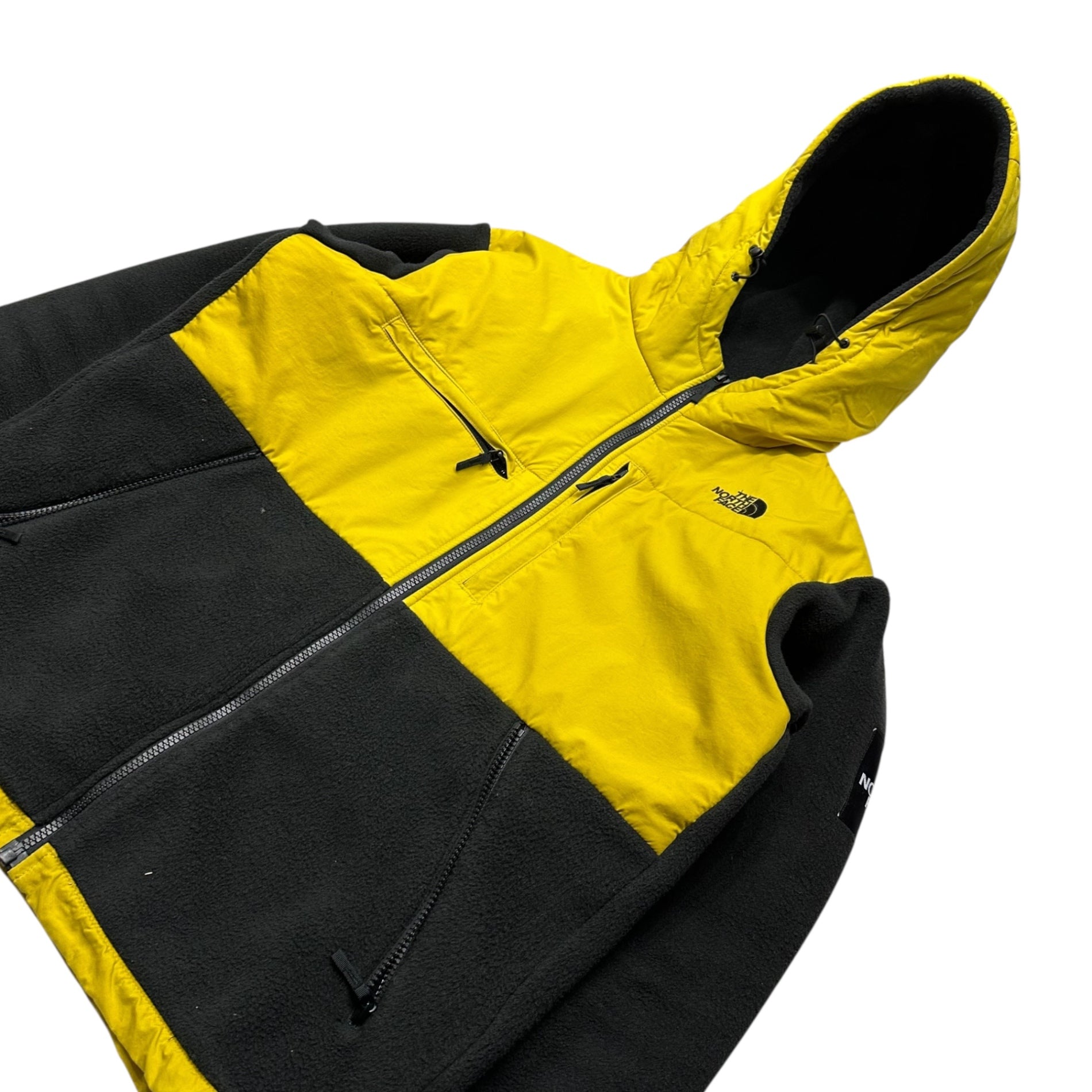 THE NORTH FACE(ノースフェイス) Denali Hoodie デナリ フーディ NA71832 L イエロー×ブラック フリース ジャケット