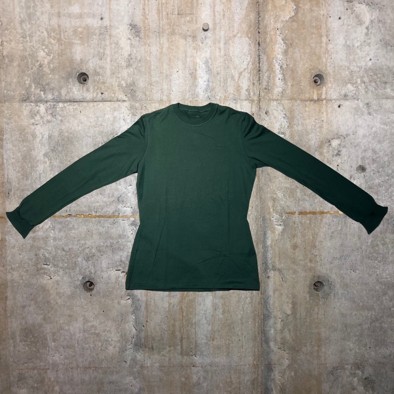 i.s. ISSEY MIYAKE(アイエス イッセイミヤケ) 90's back logo L/S TEE/ロゴ長袖カットソー IS41-JK013 M グリーン