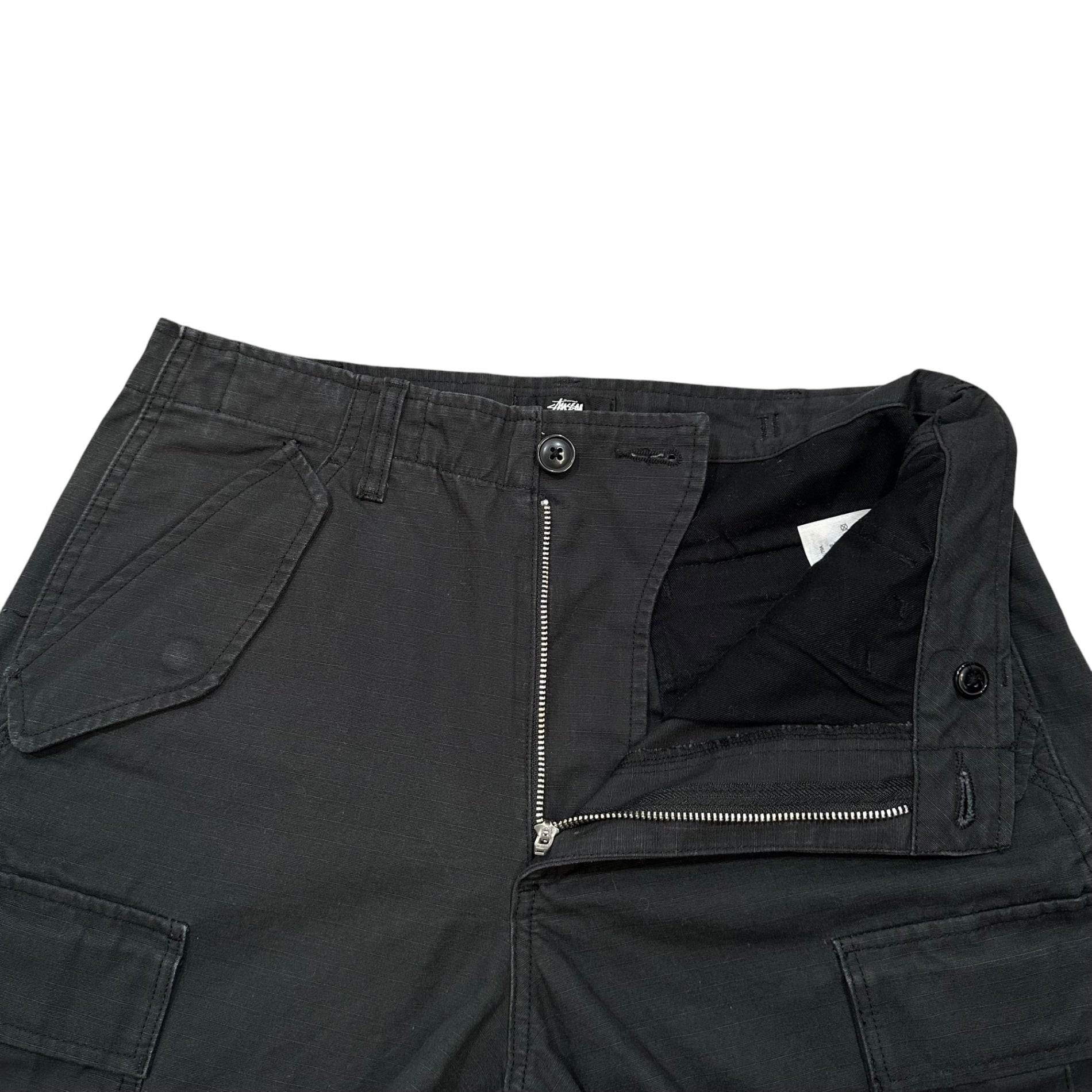 STUSSY(ステューシー) Cotton Cargo Pants コットン カーゴ パンツ 28 ブラック