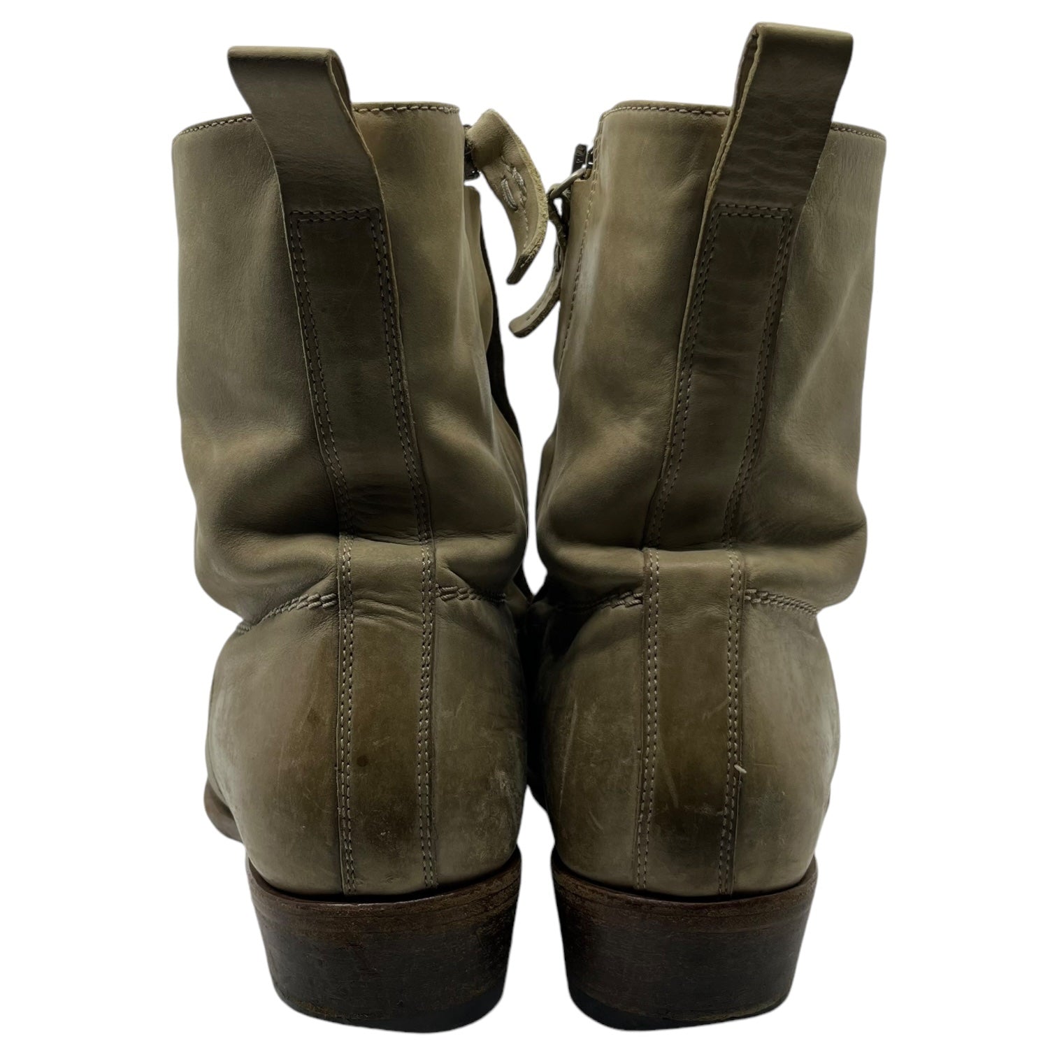 Dior HOMME(ディオールオム) 00's side zip pecos boots サイドジップ ペコス ブーツ クリスヴァンアッシュ期 8E BU 42(27.0cm程度) アイボリー