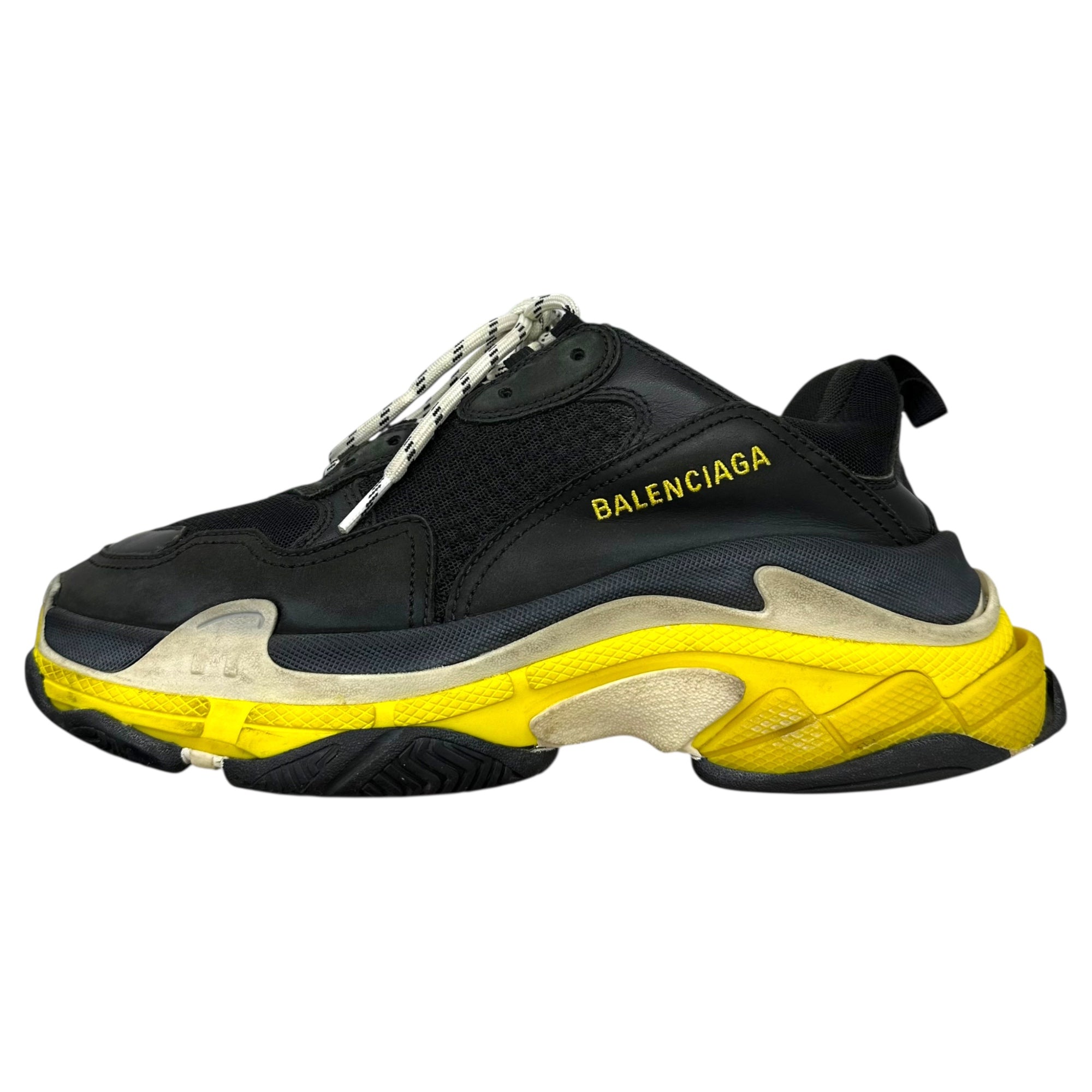 BALENCIAGA(バレンシアガ) TripleS Black Yellow White トリプルS 534162 27cm ブラック×イエロー×ホワイト 厚底 スニーカー