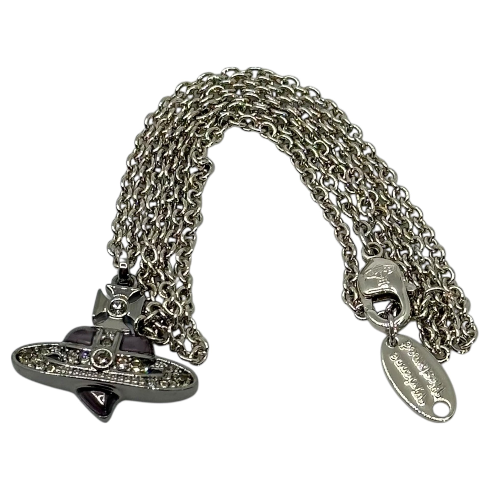 Vivienne Westwood(ヴィヴィアンウエストウッド) Diamante Heart Orb necklace ディアマンテ ハート オーブ ネックレス シルバー