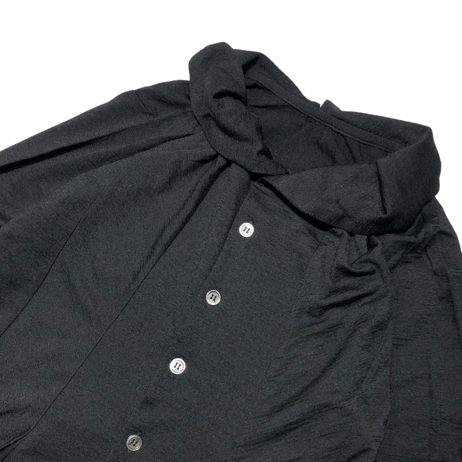 tricot COMME des GARCONS(トリココムデギャルソン) 15AW flared wool cardigan フレア ウール カーディガン TP-T022 S ブラック AD2015 レース