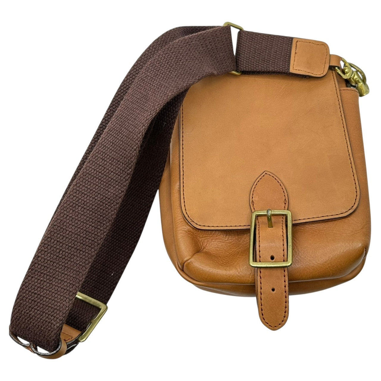 SOMES SADDLE(ソメスサドル) Leather Shoulder Bag レザー ショルダー バッグ ブラウン 本革