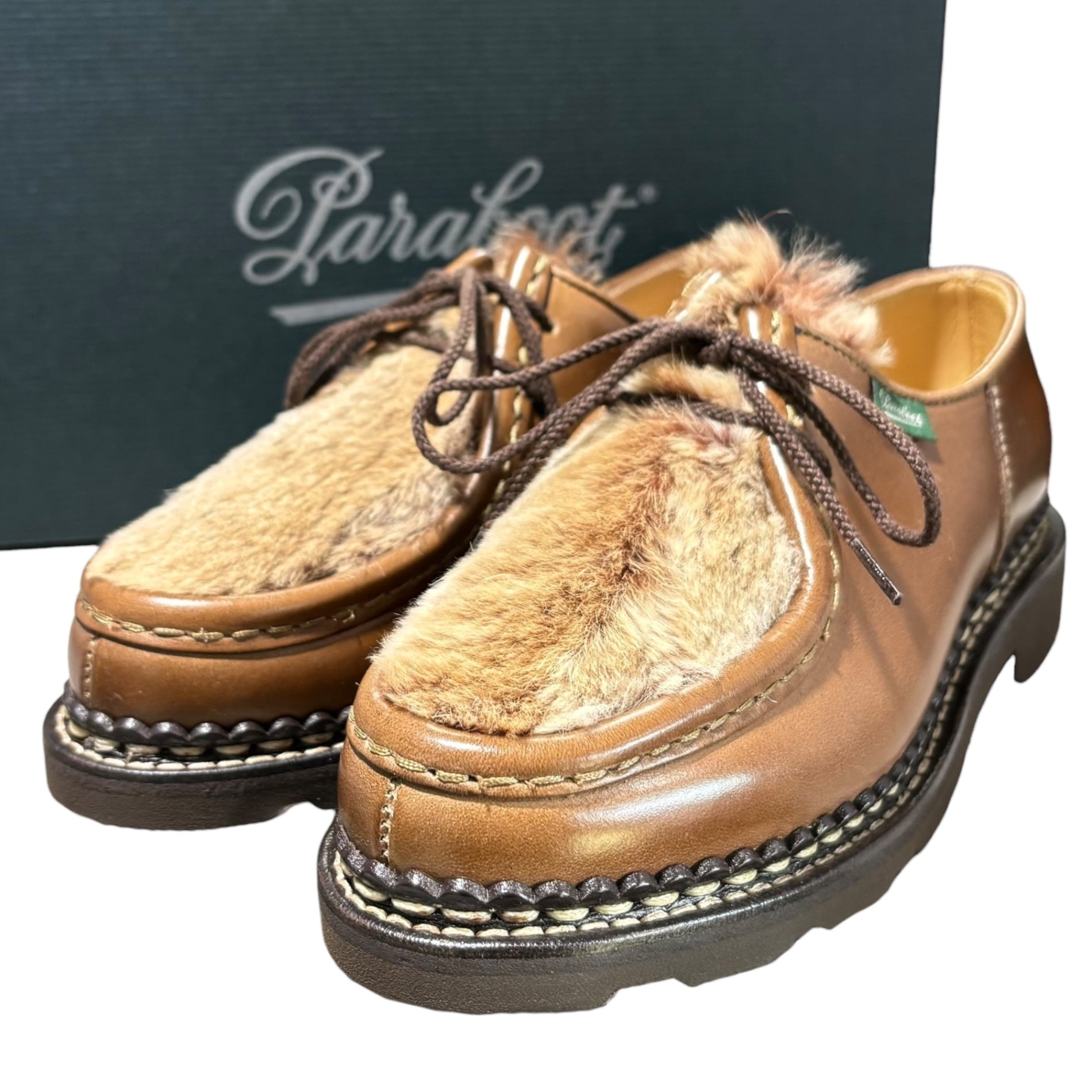 Paraboot(パラブーツ) Michael Lapin Tyrolean Leather Shoes ミカエル ラパン チロリアン レザー シューズ 130472 3.5(23cm相当) マロン(ブラウン)