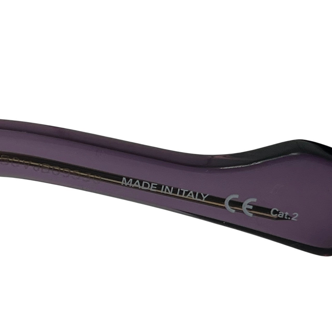 BALENCIAGA(バレンシアガ) Butterfly wellington sunglasses バタフライウェリントン サイドロゴ サングラス BB0070S 50□22-135 パープル ケース付 クリア