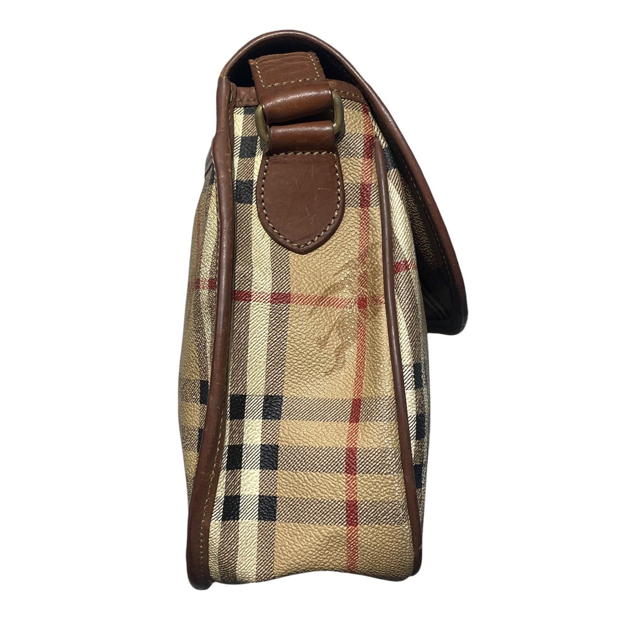 Burberrys(バーバリーズ) Horse Logo Nova Check Shoulder Bag ホースロゴ ノバチェック ショルダー バッグ ベージュ×ブラウン ヴィンテージ OLD