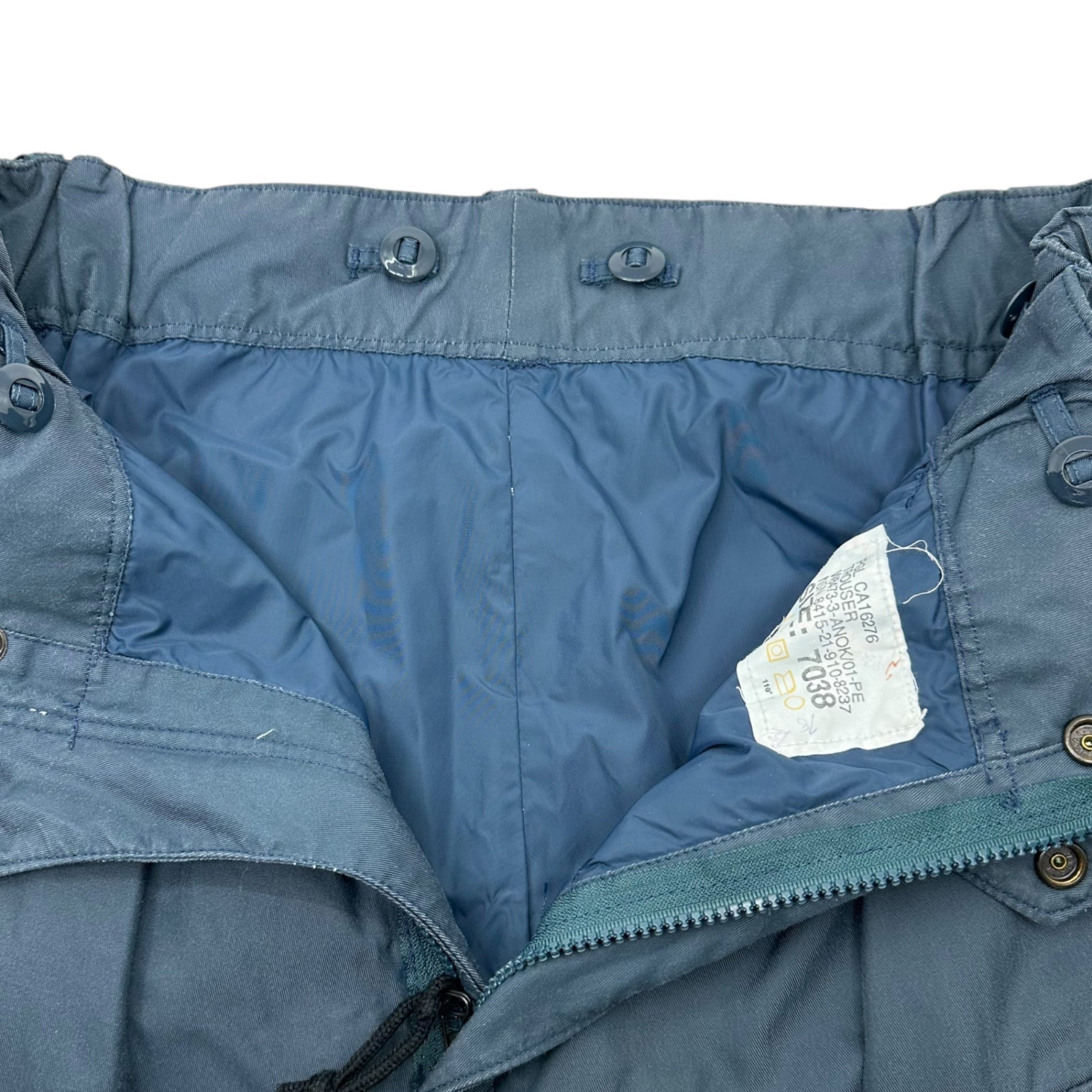 Canadian military(カナダ軍) ROYAL AIR FORCE Flight Cargo Pants パラシュート カーゴ パンツ 8415-21-910-8237 7038(SMALL SHORT程度) ネイビー フライト ヴィンテージ ミリタリー